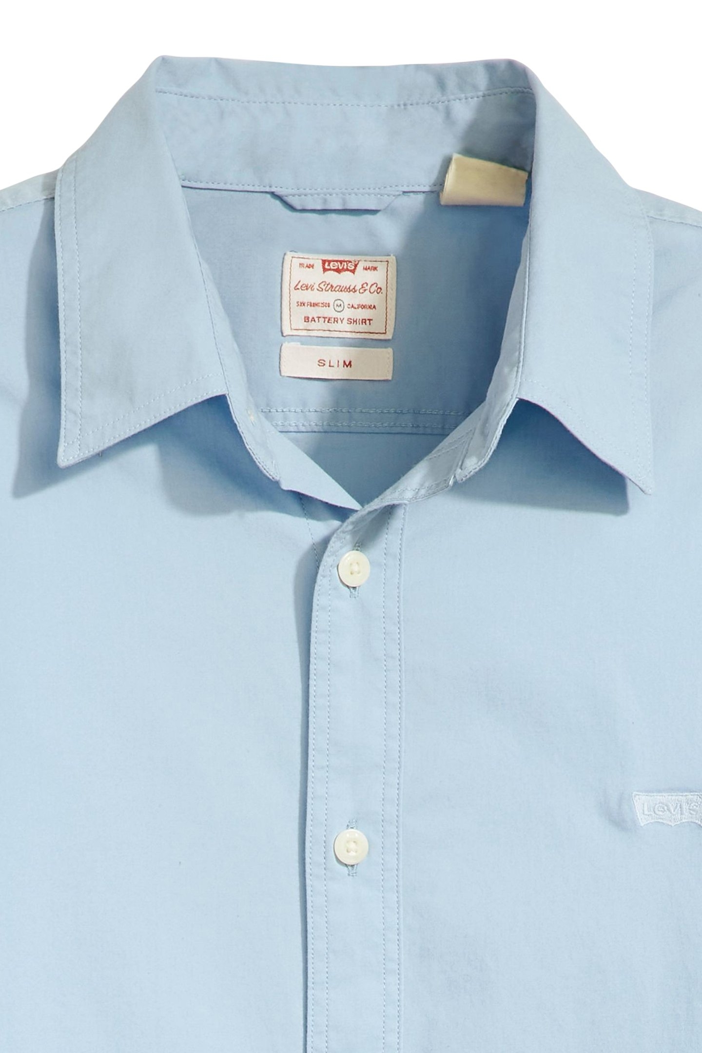 BATTERY HOUSEMARK SLIM FIT SHIRT BLUE 6