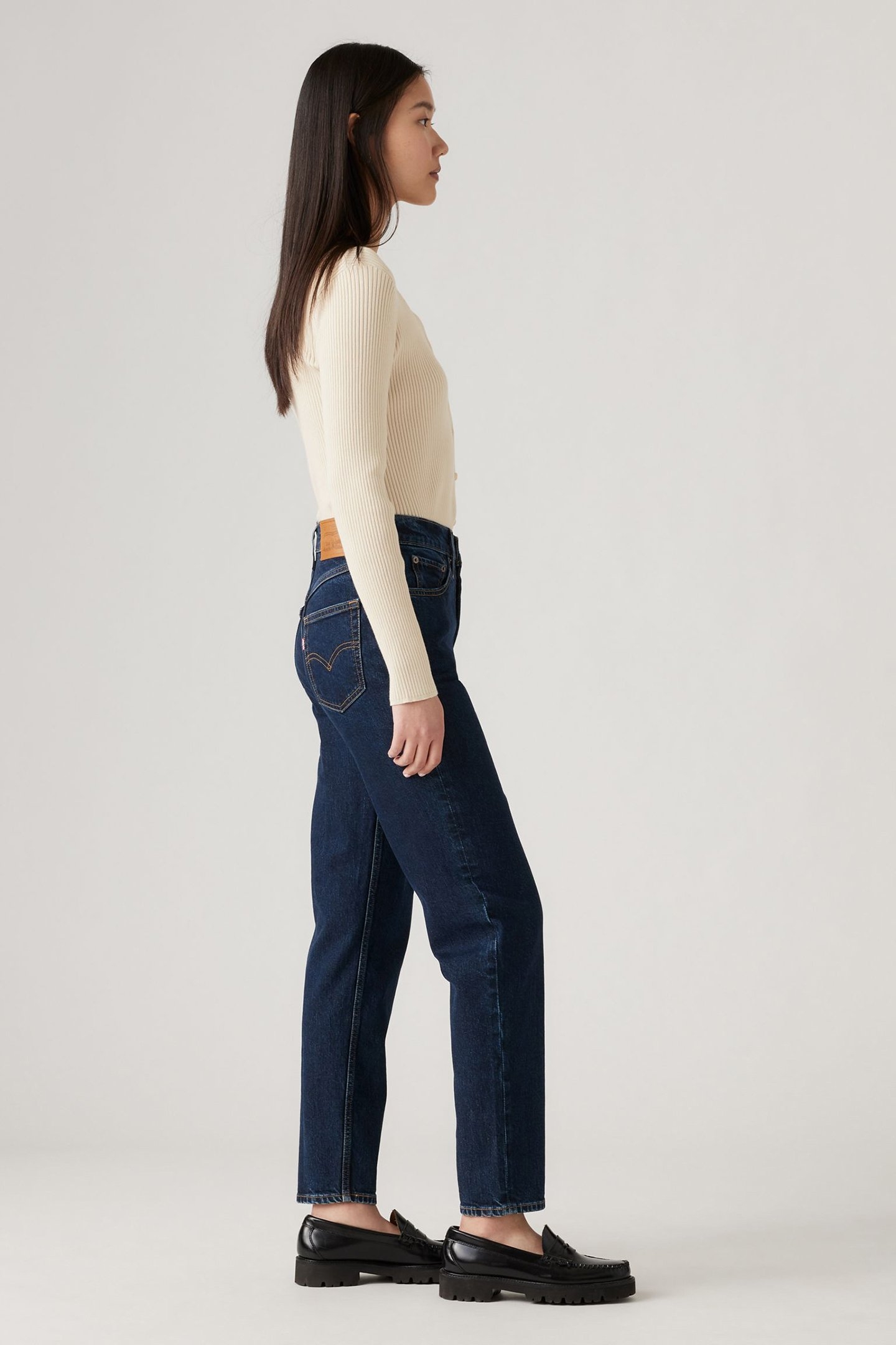 80'S MOM JEANS DARK INDIGO 5