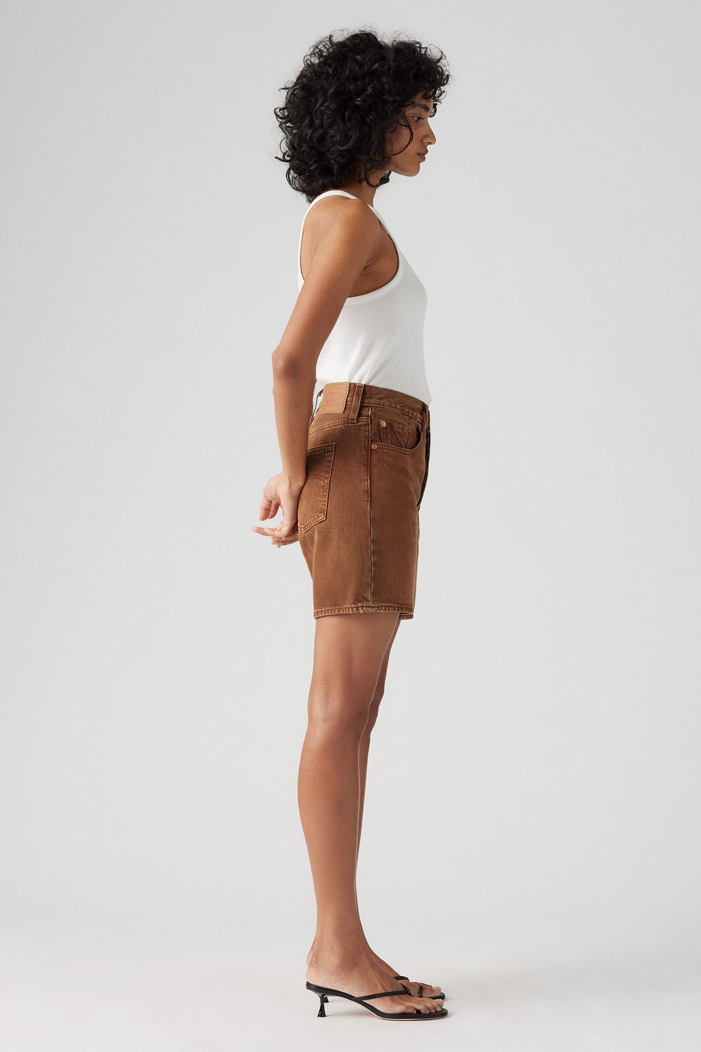 501® MID THIGH SHORTS BROWN 5