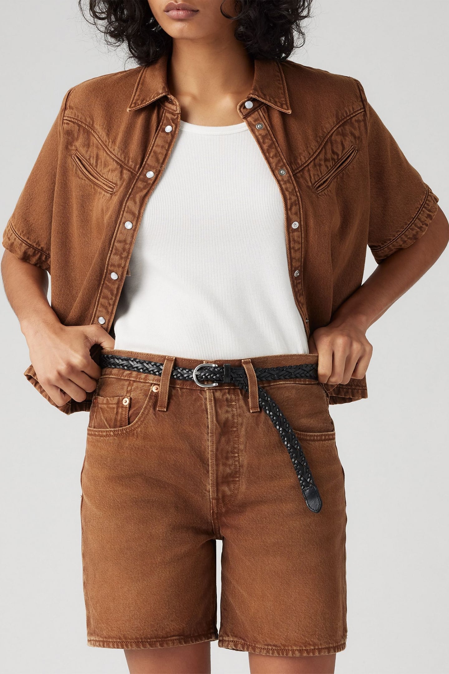 501® MID THIGH SHORTS BROWN 1