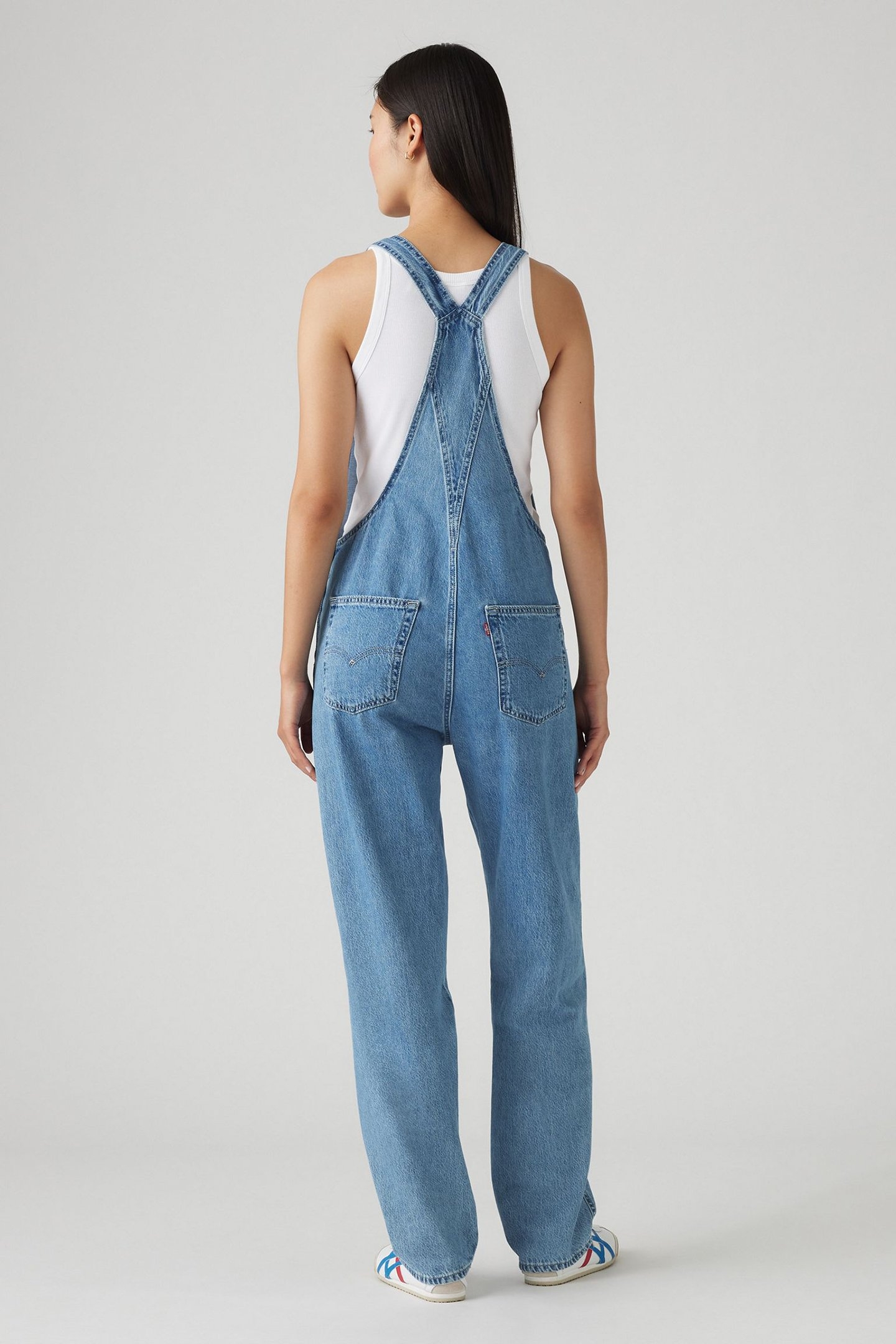 VINTAGE DENIM OVERALLS MED INDIGO 3