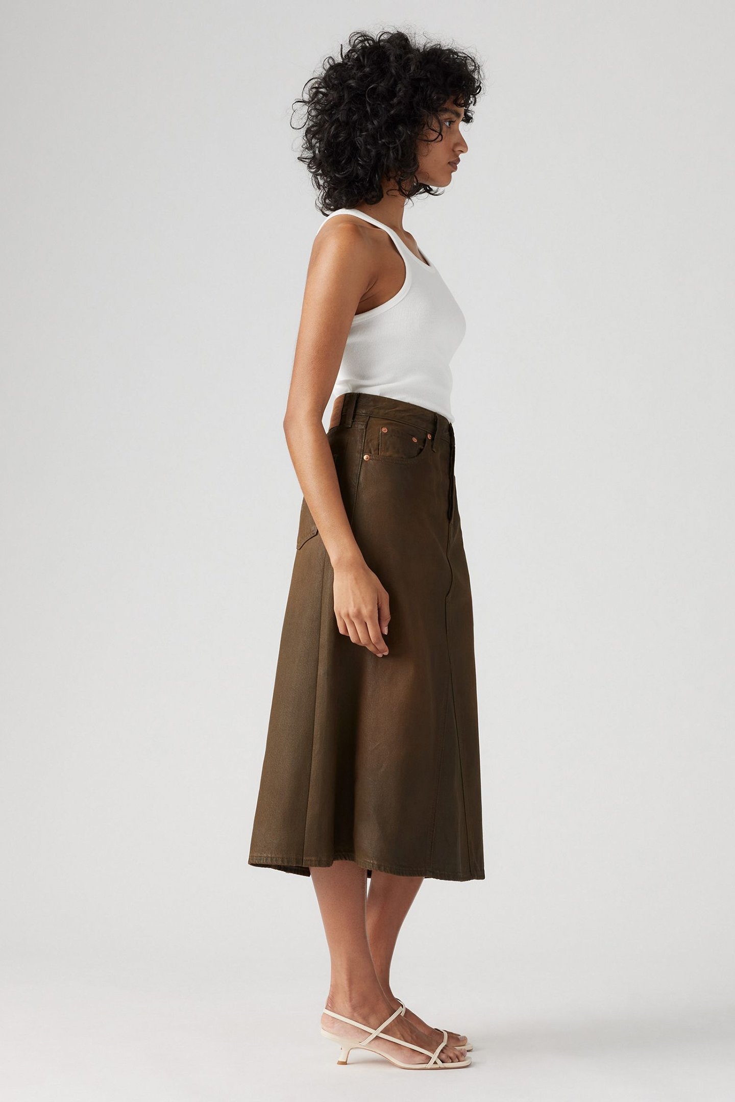 PAY DAY SKIRT BROWN 6