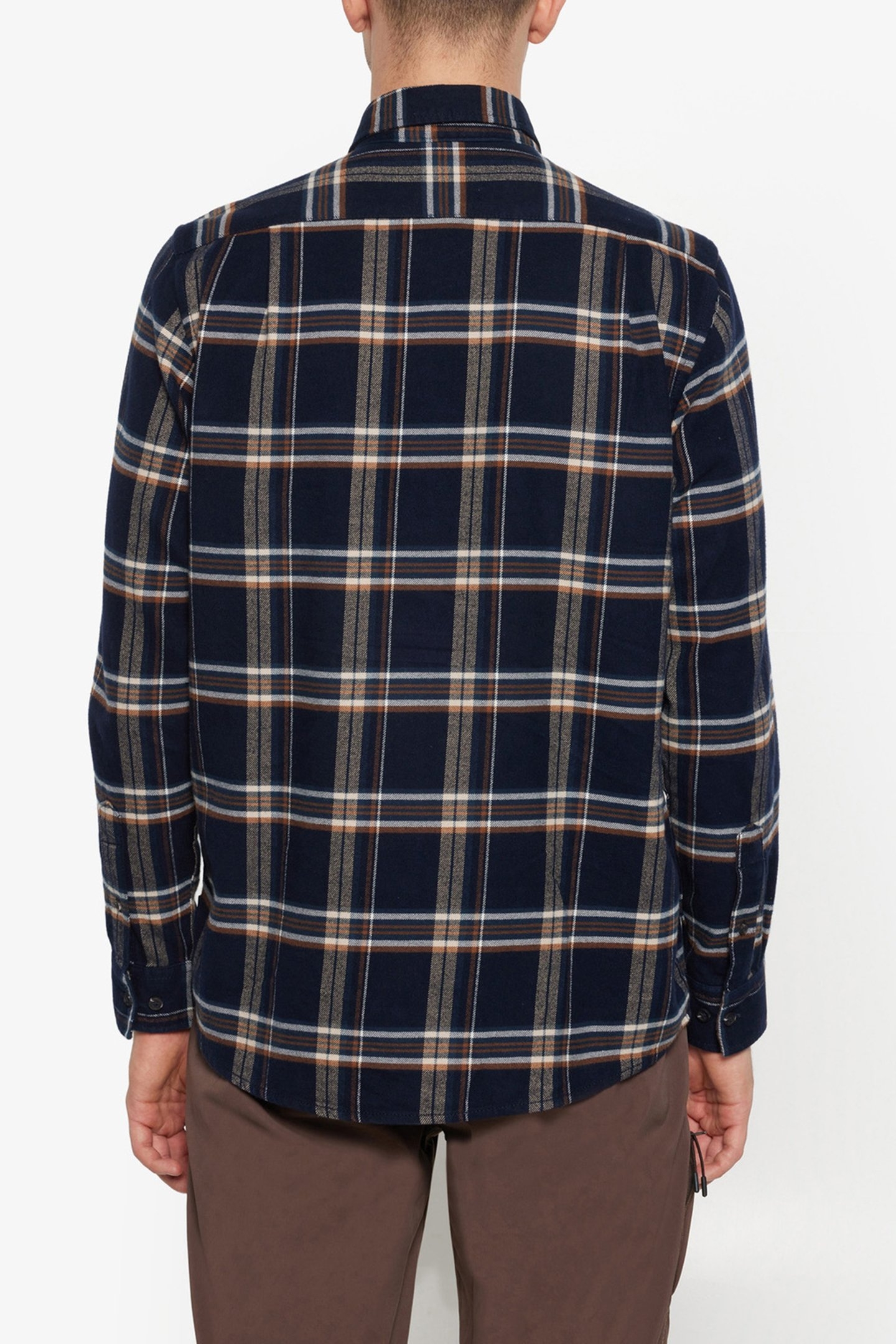 SONNYSI FLANNEL CHECK L/S SHIRTS DEEP MARINE 2