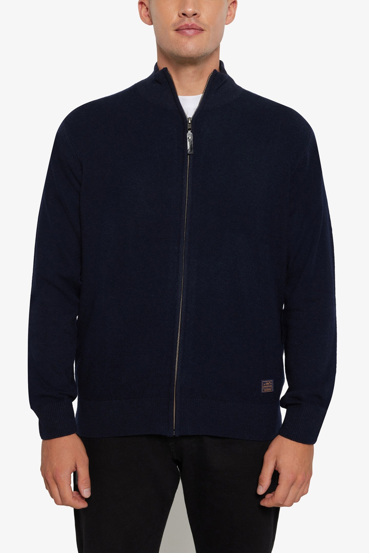 RUISI ZIP CARDIGAN KNIT DEEP MARINE 1