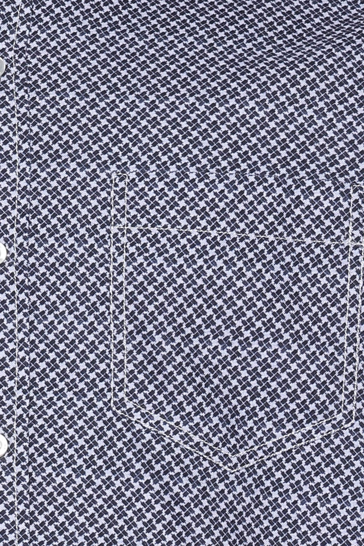 CARTERSI PRINT OXF L/S SHIRTS DEEP MARINE 3