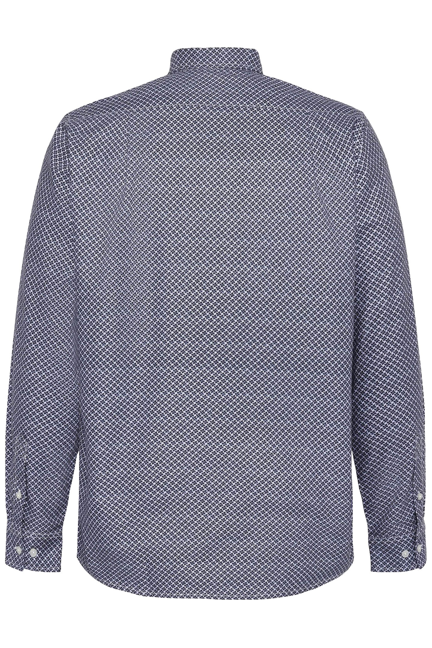 CARTERSI PRINT OXF L/S SHIRTS DEEP MARINE 2