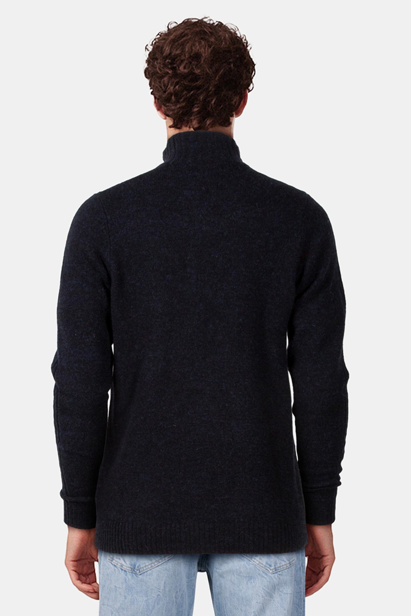 LOUSI KM F24 KNIT DUKE BLUE MELANGE 2