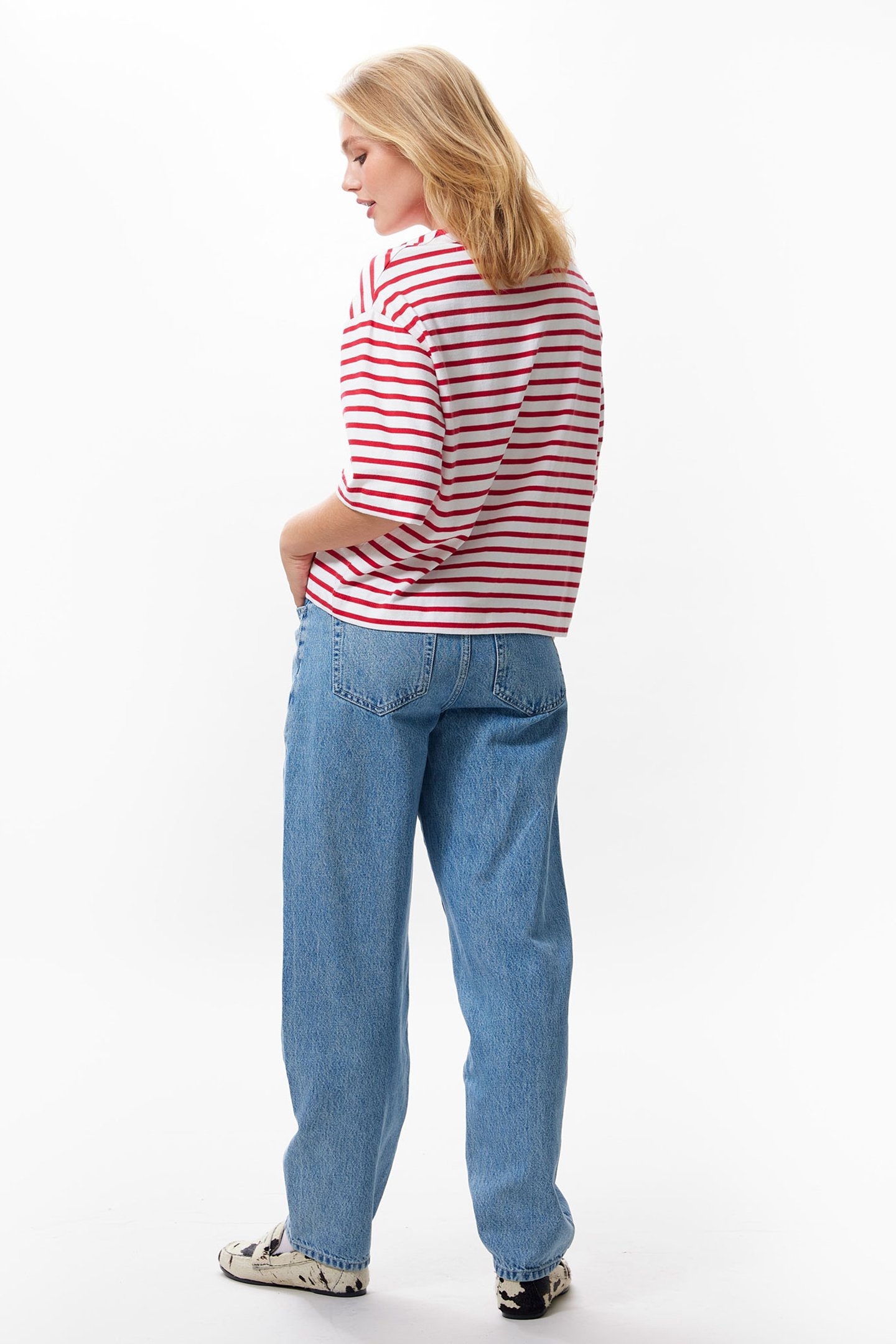 STRIPED LOOSE FIT TSHIRT TOREADOR 3