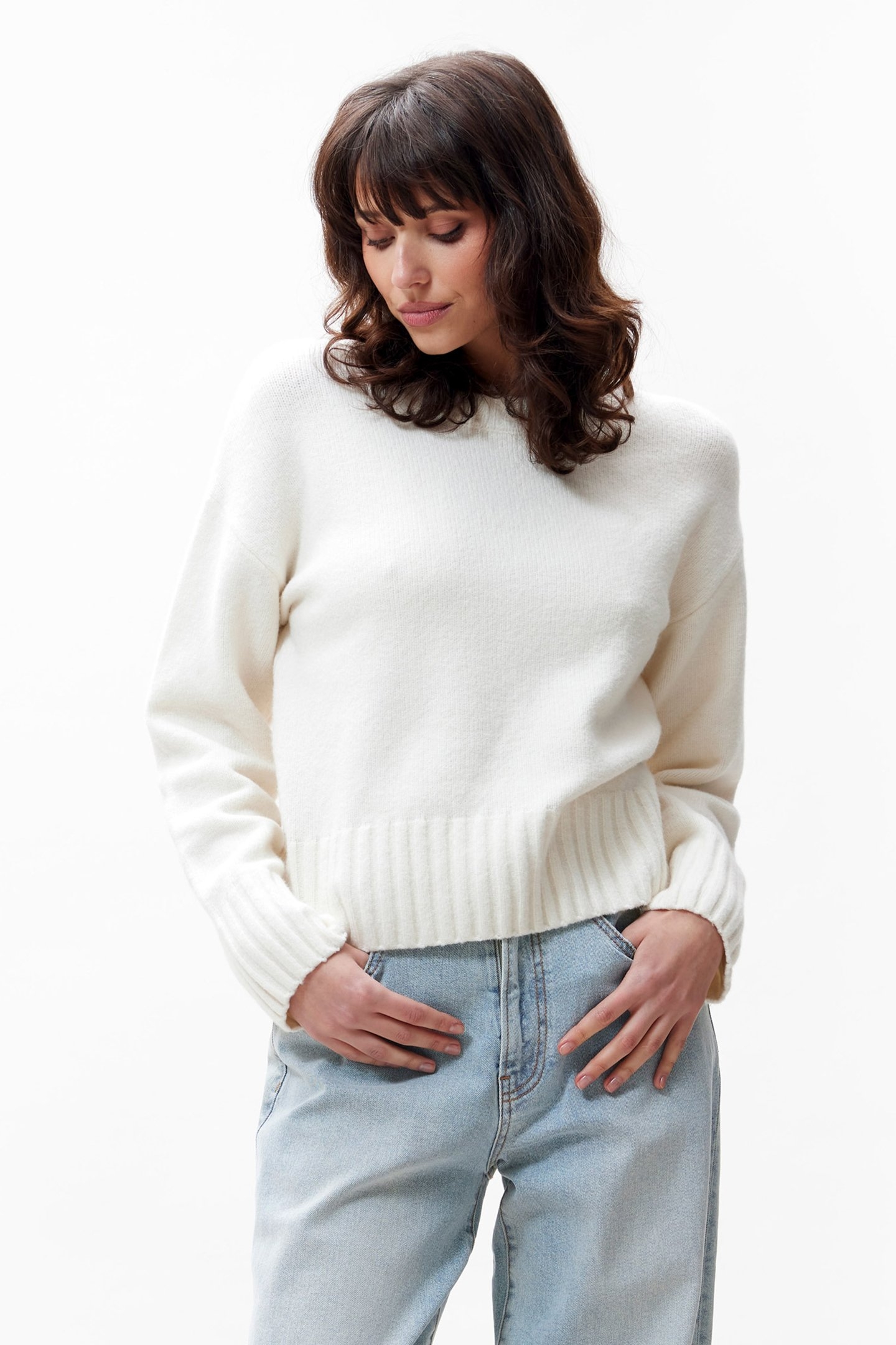 CLASSIC KNIT EGRET 1