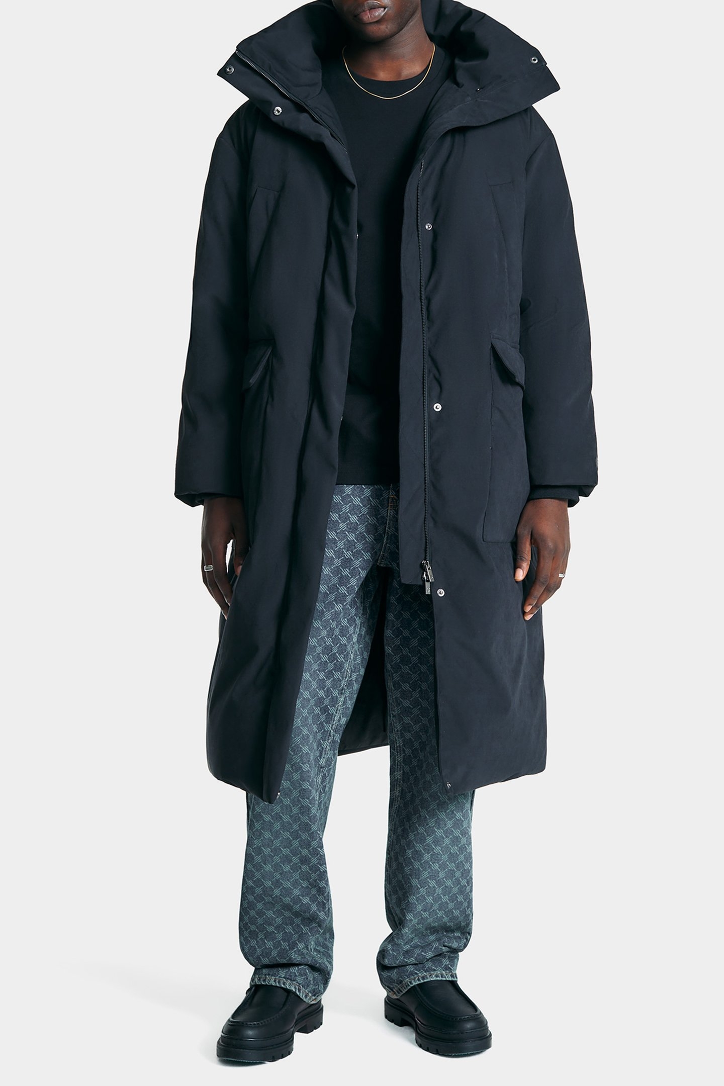 ROWA PUFFER COAT BLACK 1