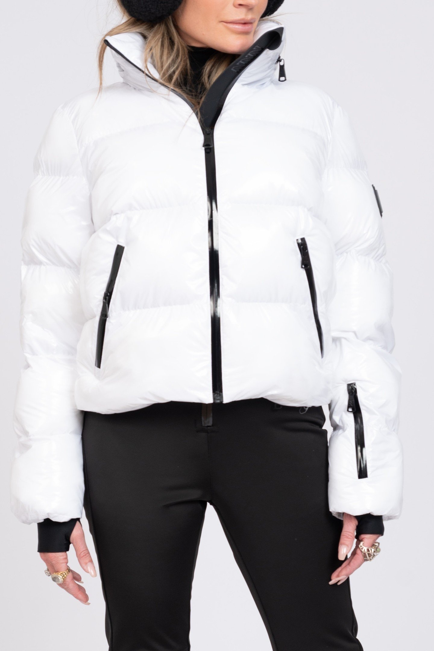 GSTAAD LAQUER SKI JACKET BRIGHT WHITE 2
