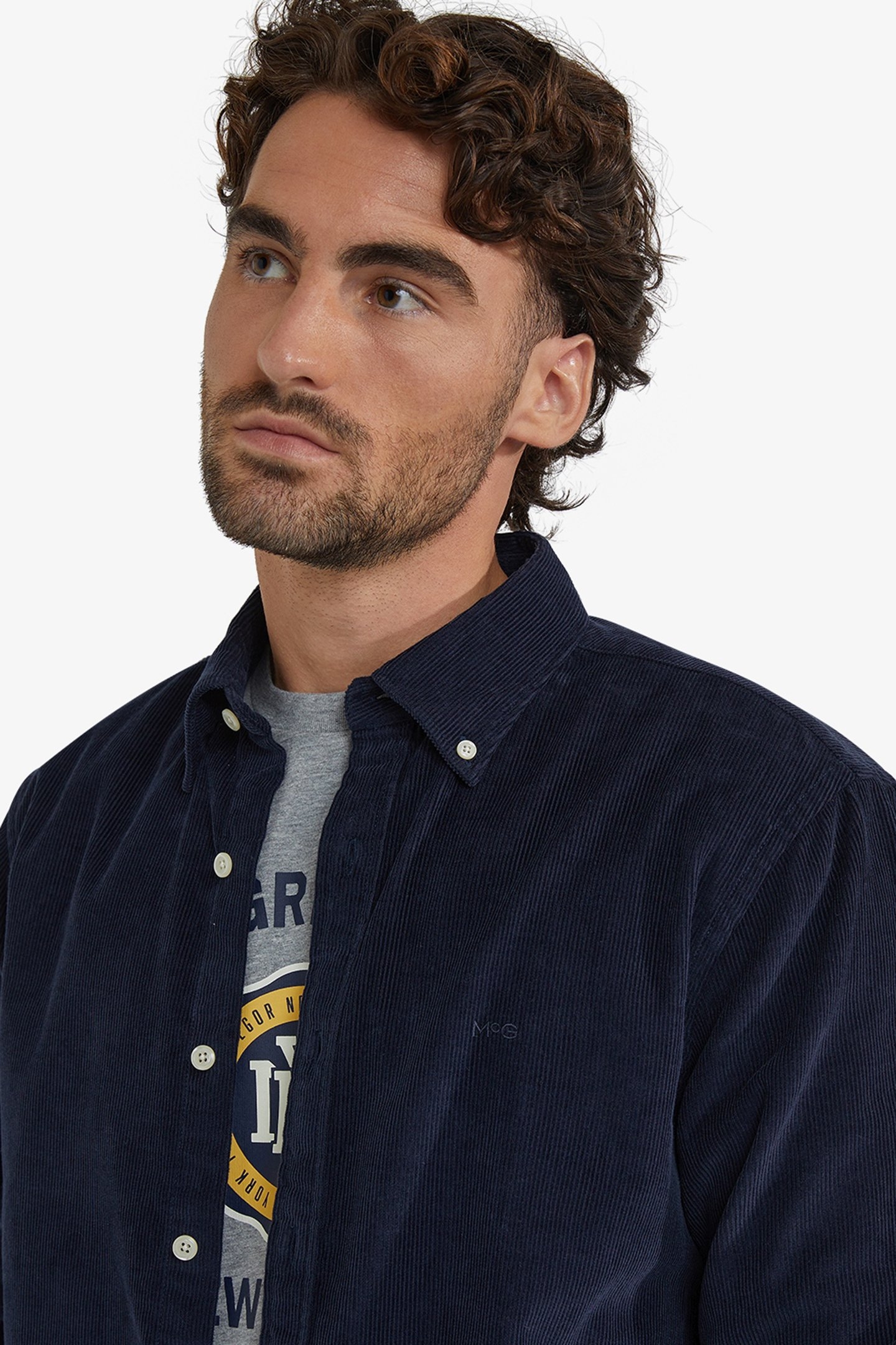 CORDUROY SHIRT NAVY 4