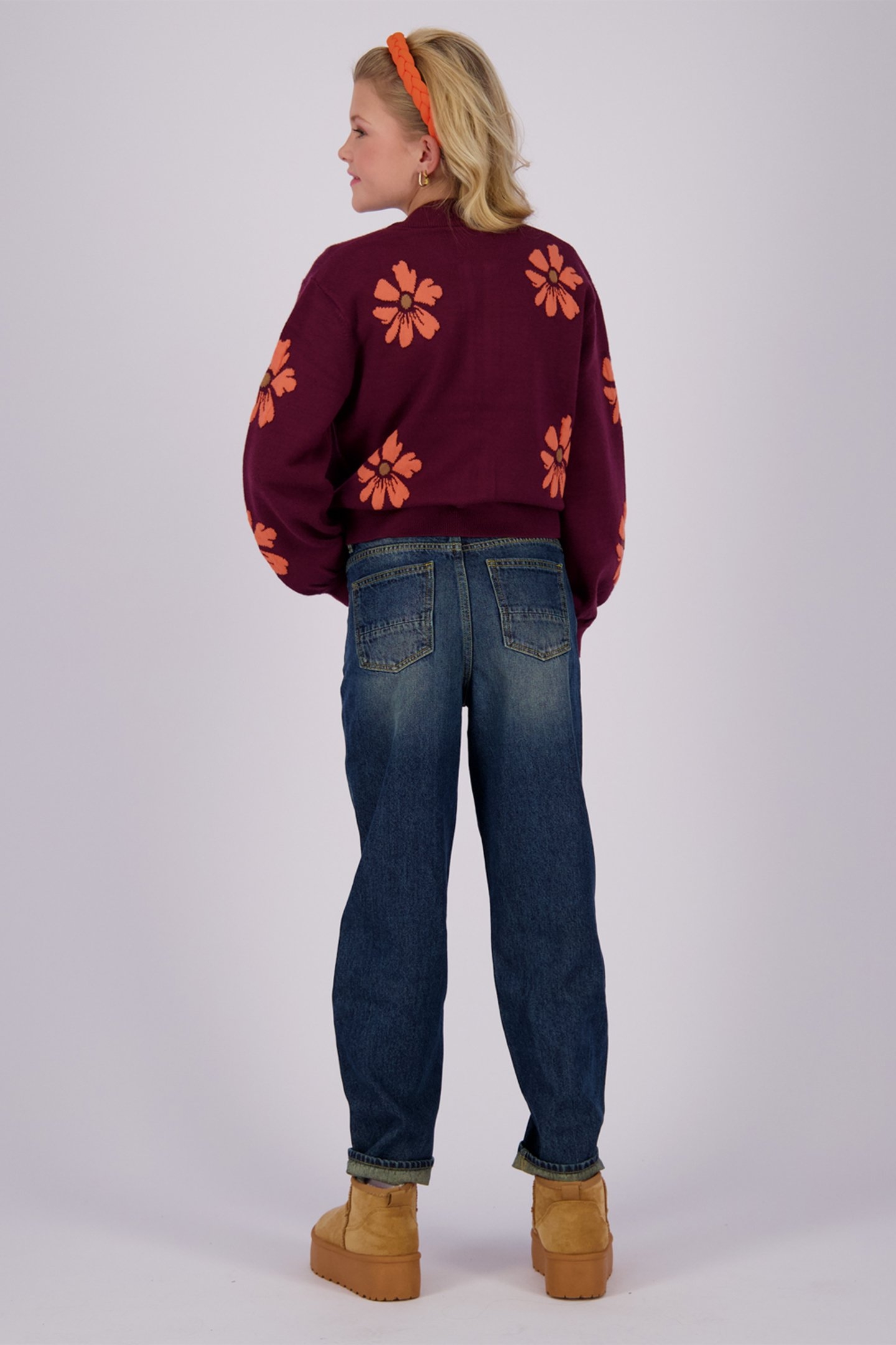 GIRLS MANIEK VEST RED WINE 2