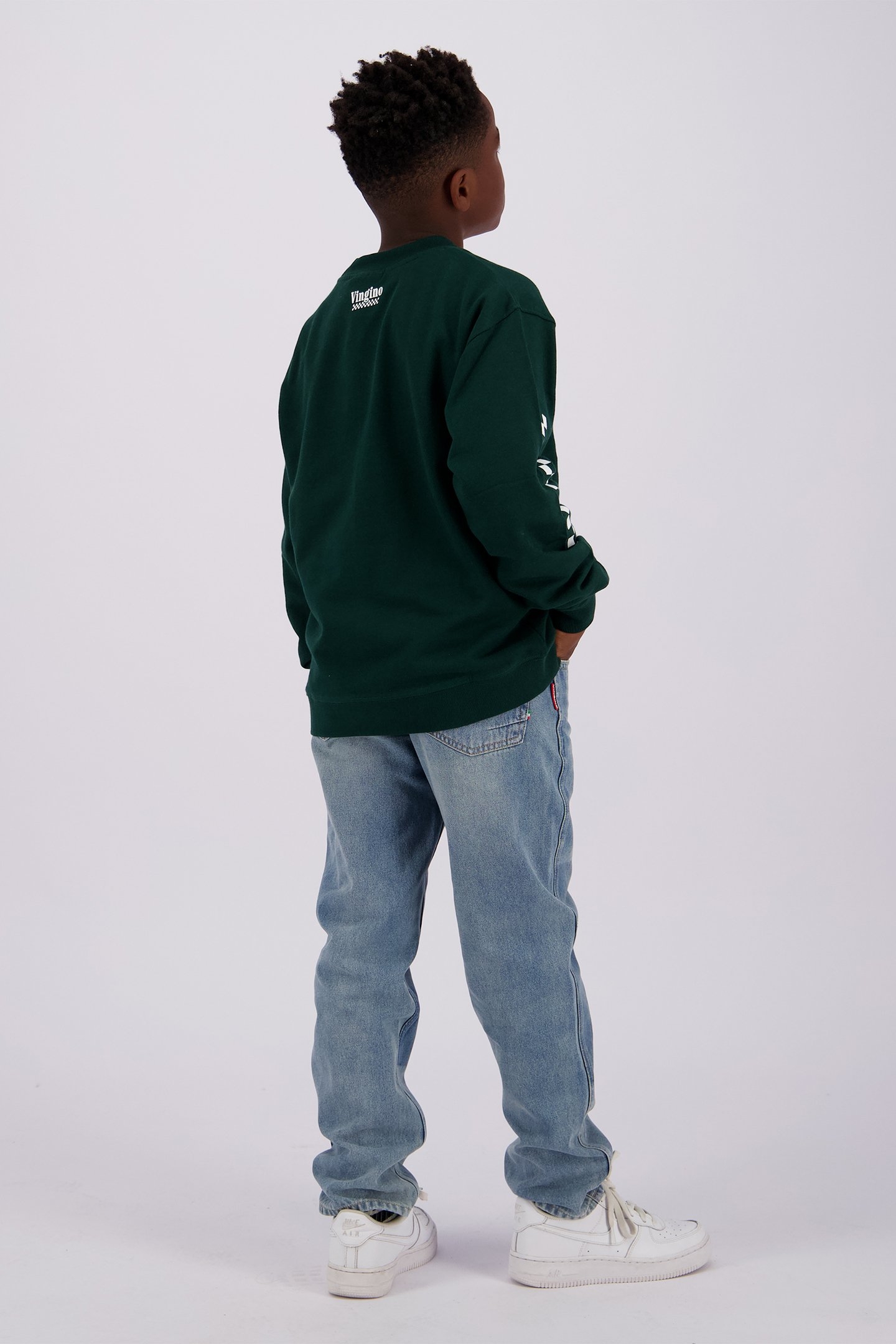 BOYS NARIN SWEATER RACING GREEN 2