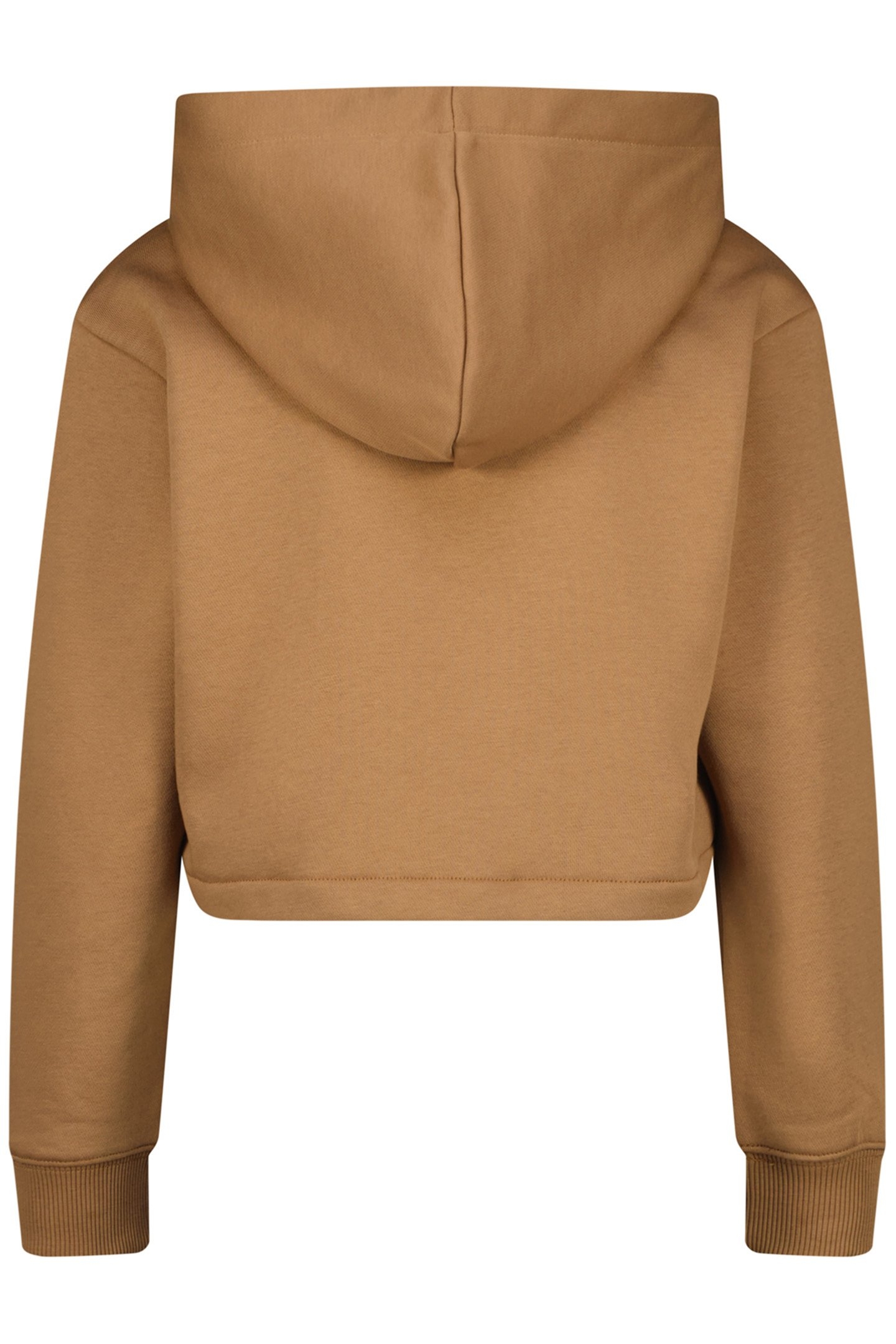 GIRLS G-BASIC-SWEAT-HOODY CROP HOODY RUSTIC BROWN 2