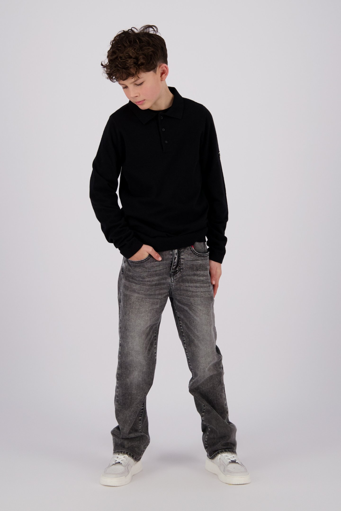 BOYS PER POLO / RUGBY DEEP BLACK 1