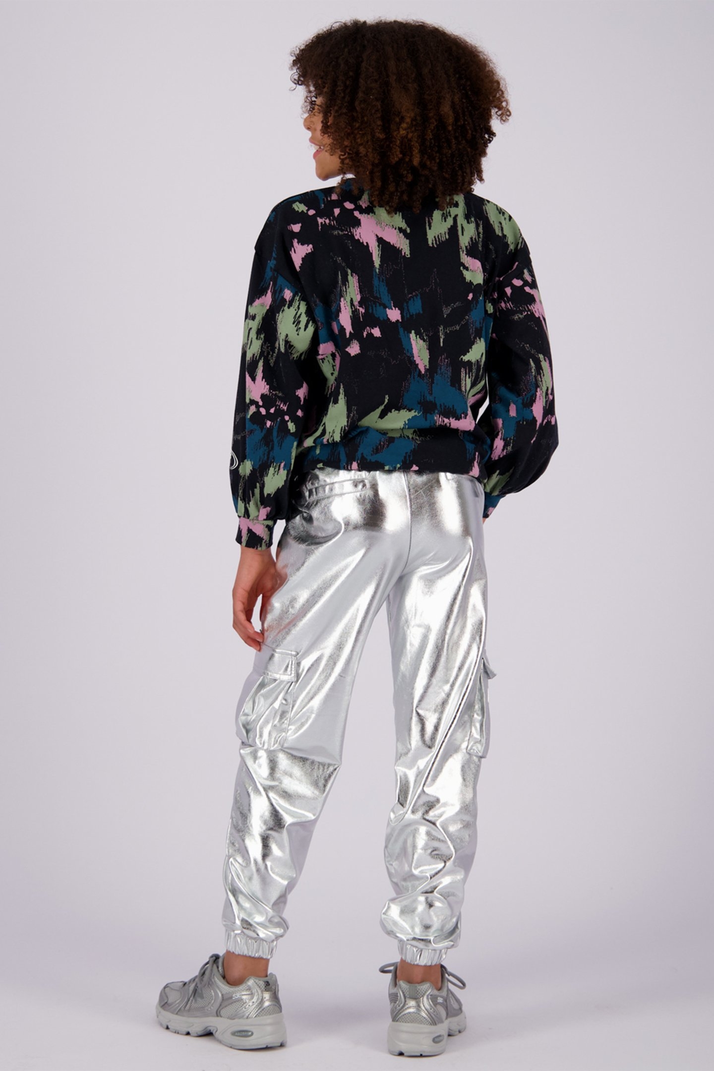 GIRLS SHYLA PANTS SILVER METALLIC 2