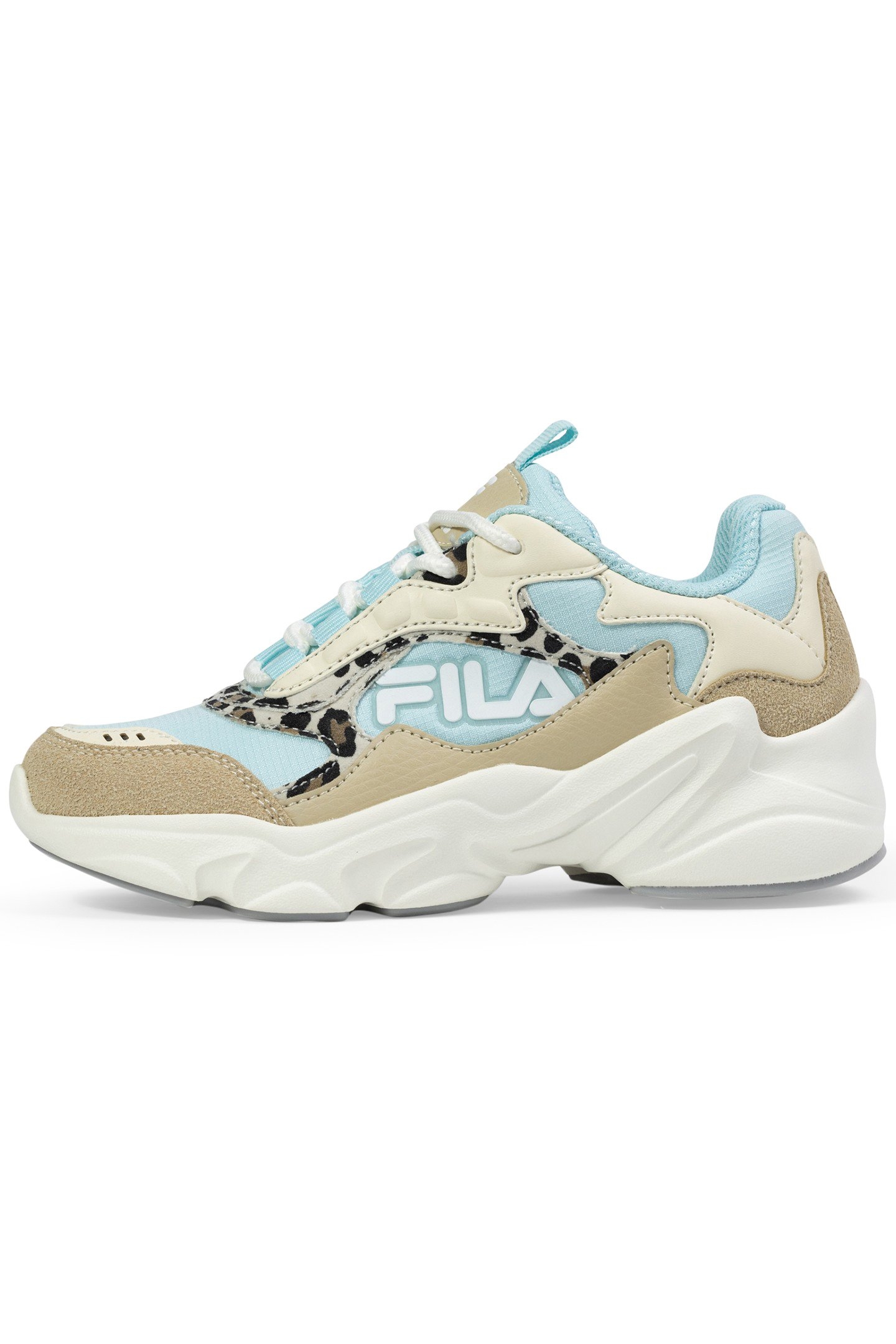 GIRLS COLLENE LOGO ANTIQUE WHITE-BLUE GLOW 1