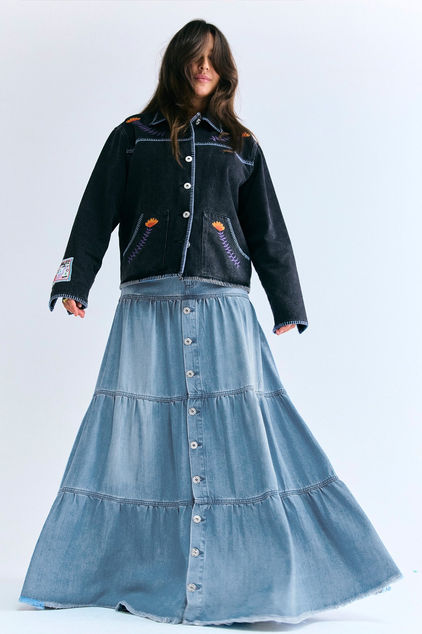 TINA DENIM SKIRT BLUE 3