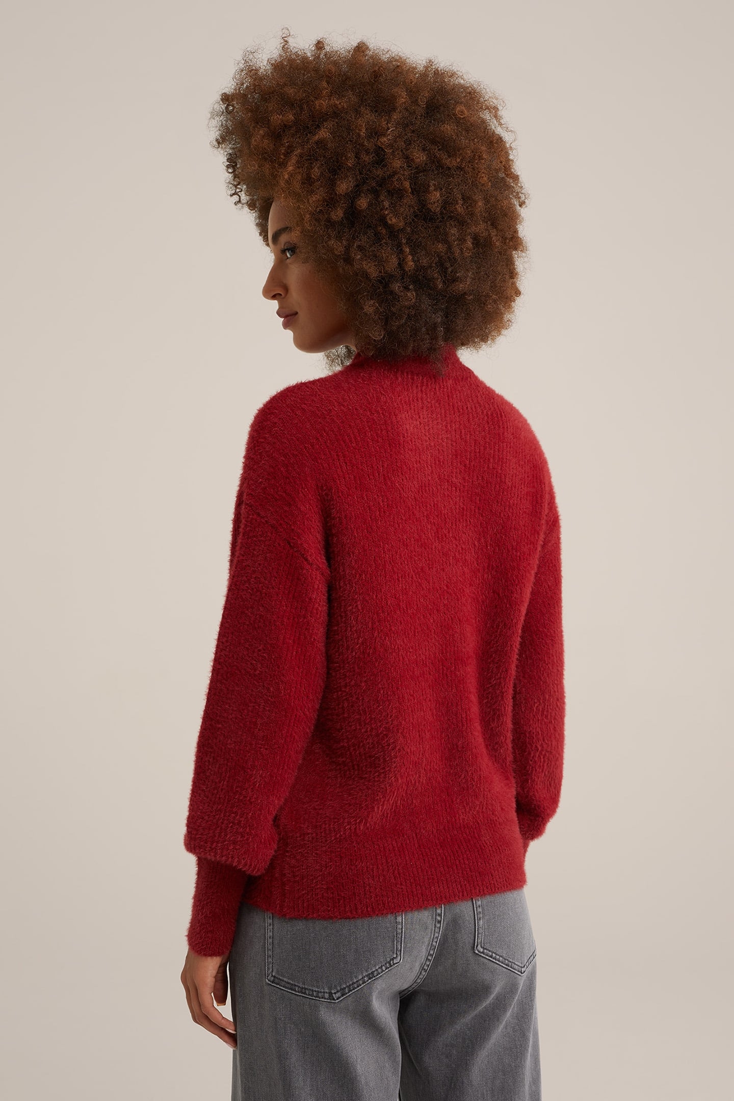 GEBREIDE TRUI VINTAGE RED 2