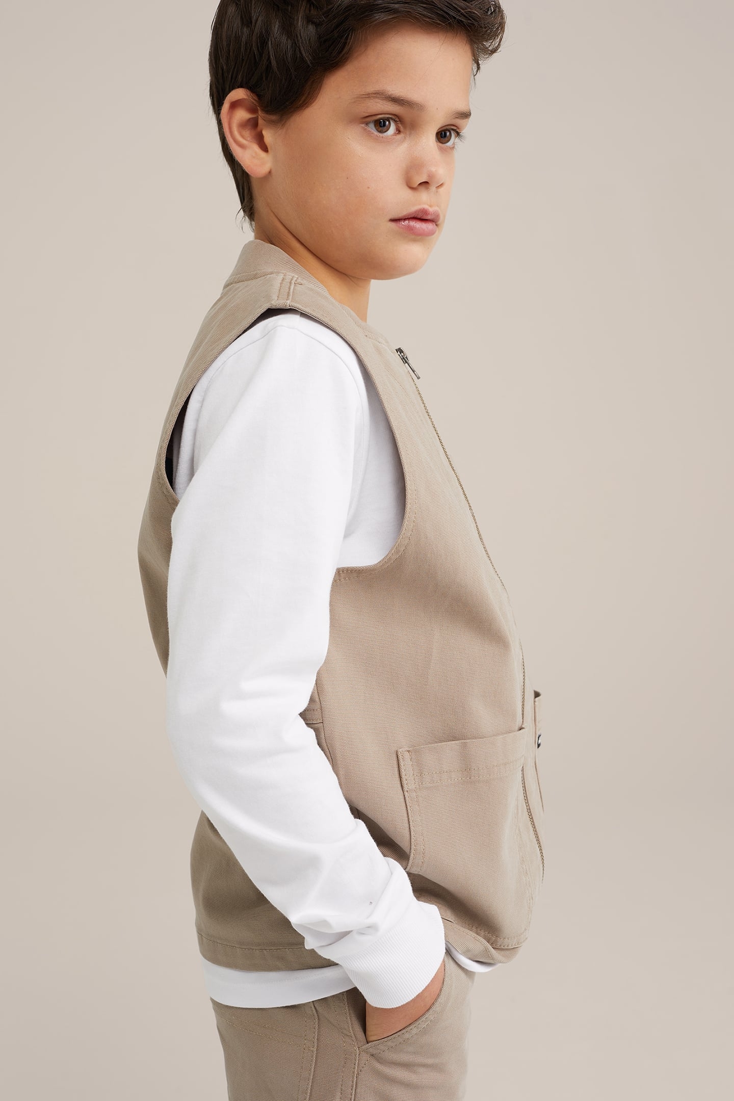 BODYWARMER LIGHT BROWN 5