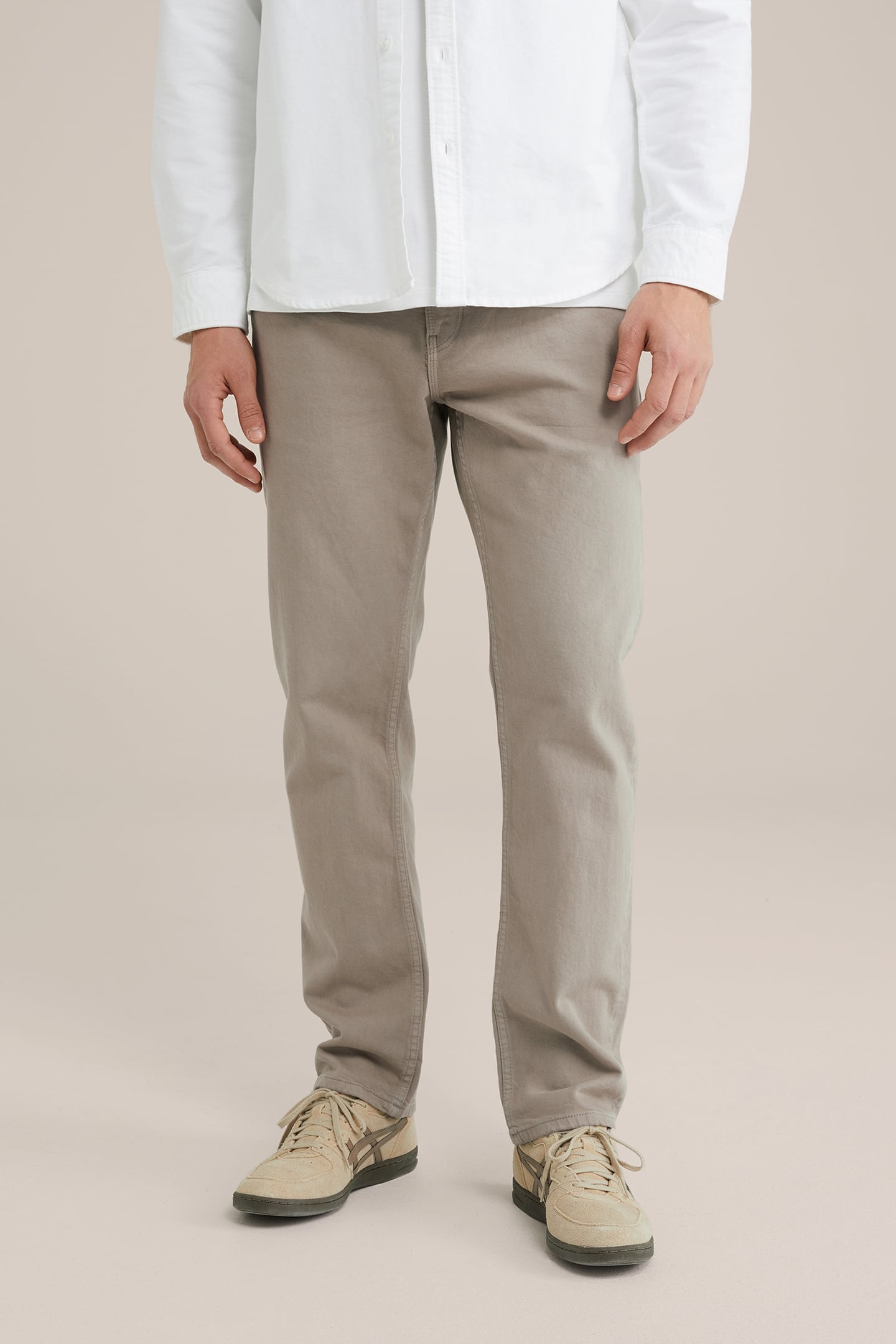 5-POCKET MID WAIST LIGHT BROWN 1