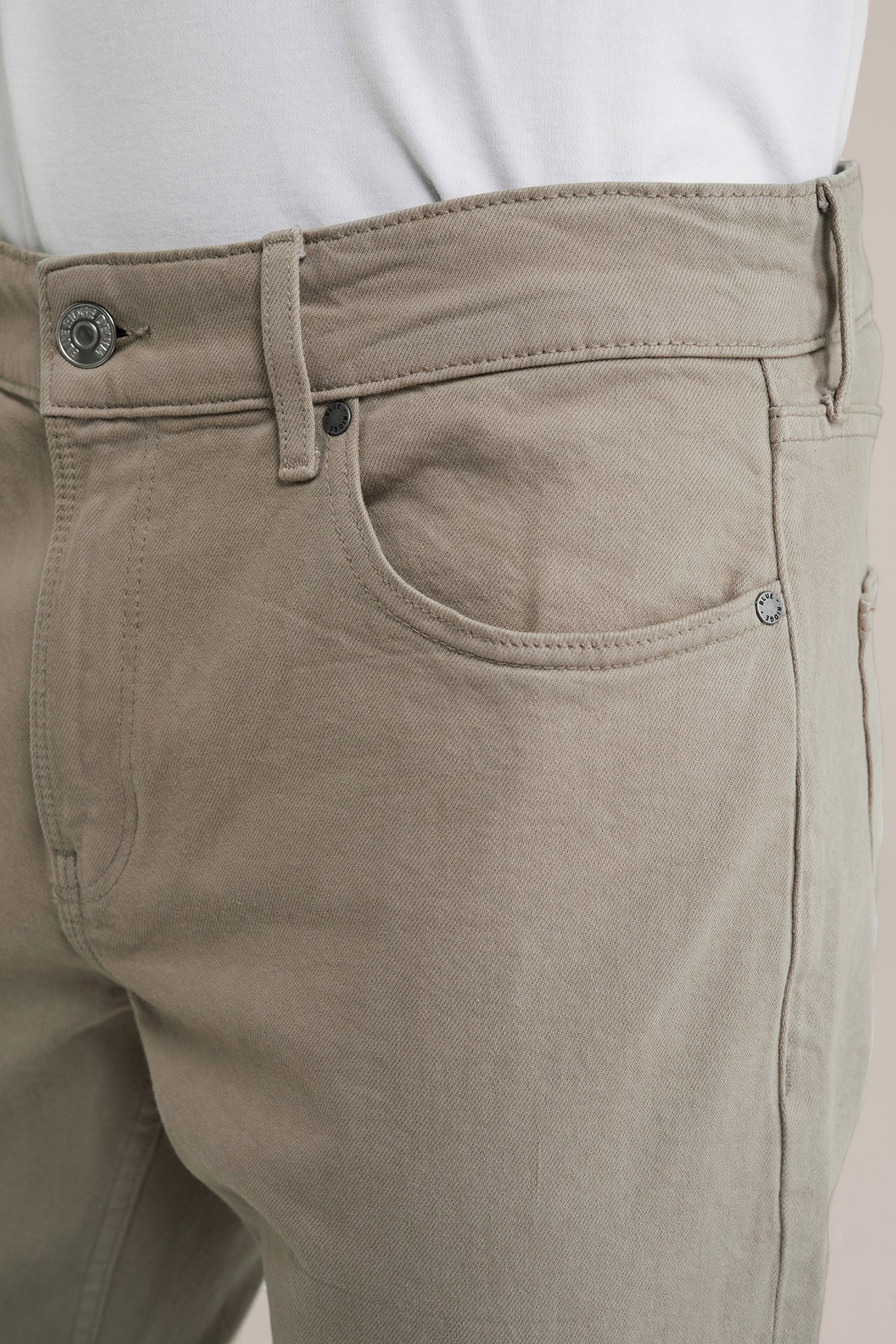 5-POCKET MID WAIST LIGHT BROWN 5