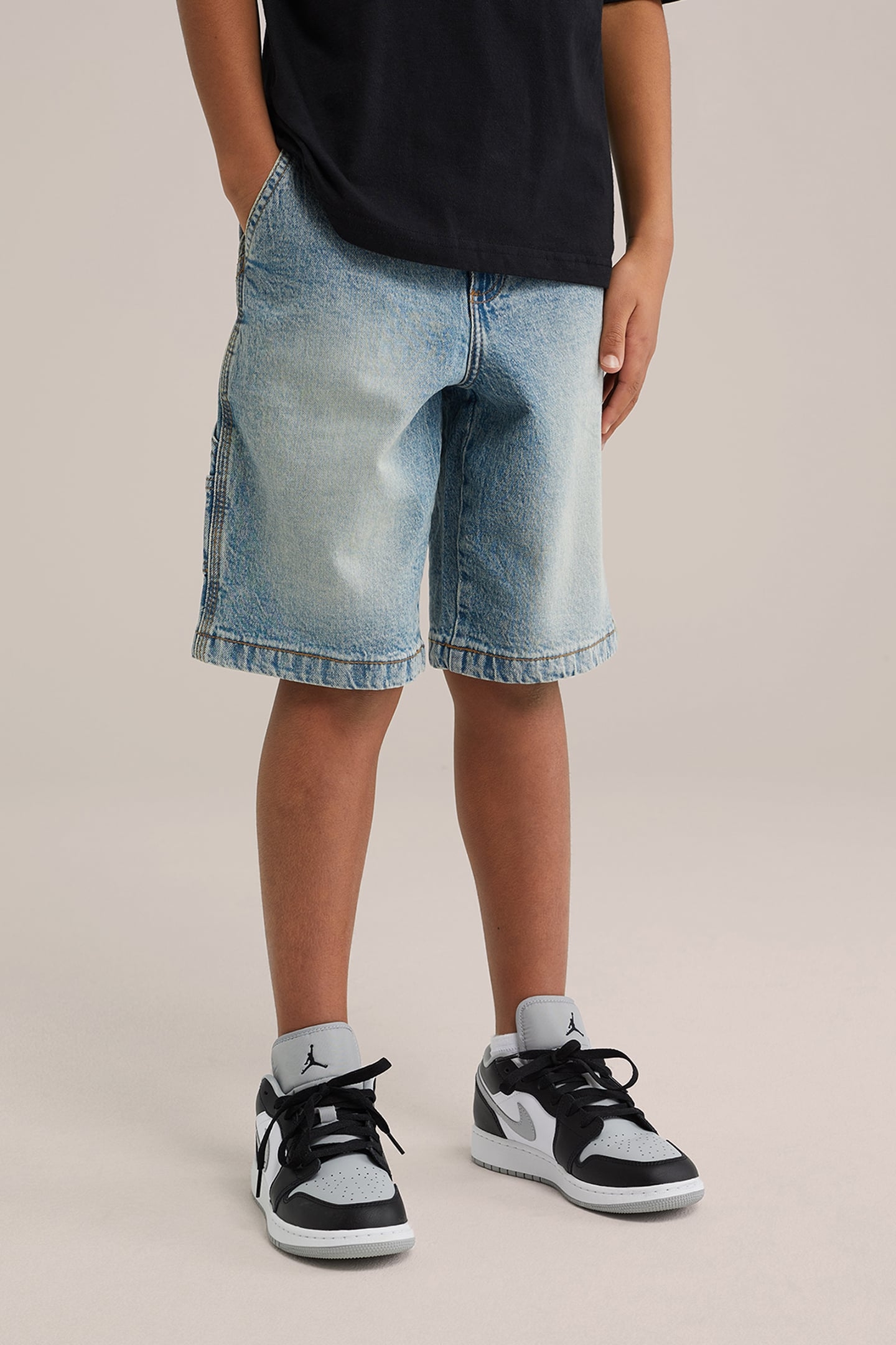 5-POCKET MID WAIST BLUE 1