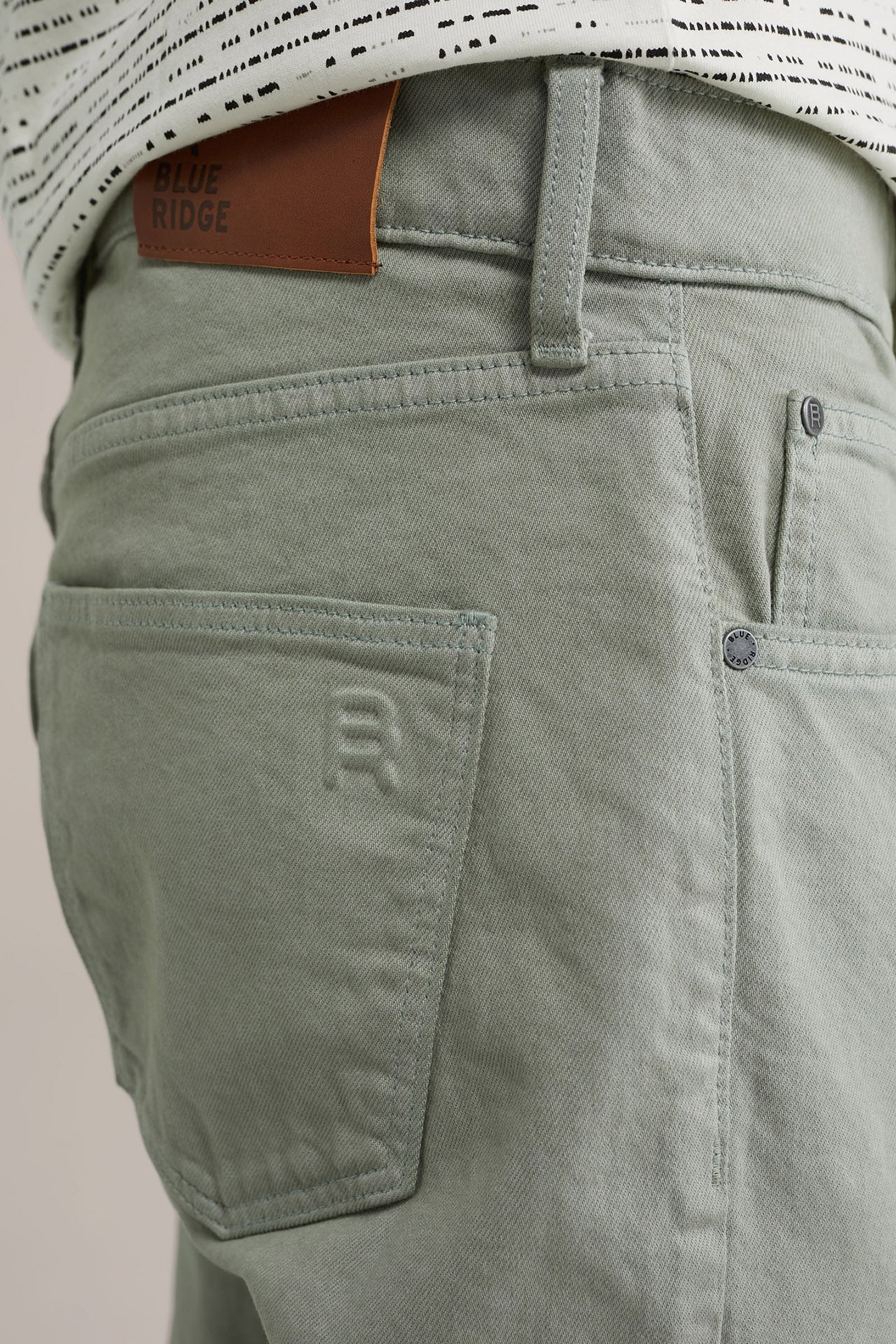 5-POCKET MID WAIST PASTEL GREEN 5
