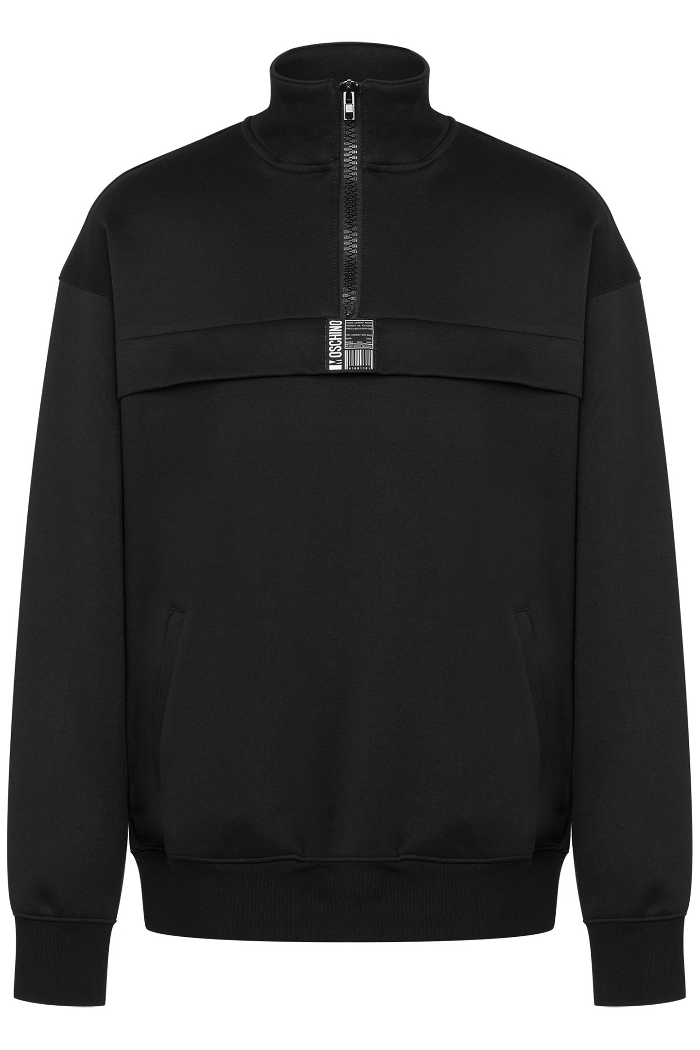 LOCKER TAG LABEL TECHNICAL SWEATSHIRT BLACK 3