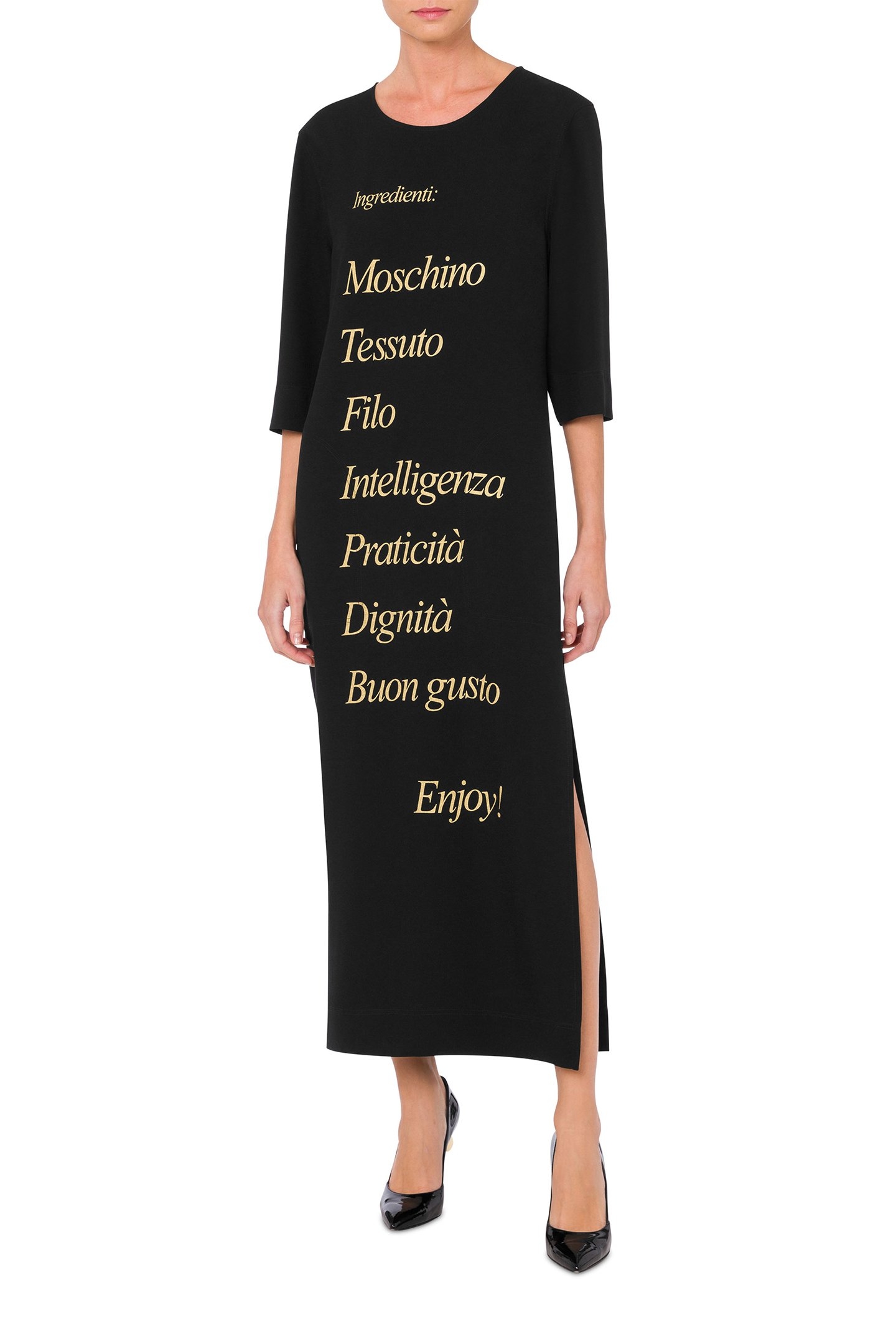 ARCHIVE CAPSULE MAXI DRESS BLACK 1
