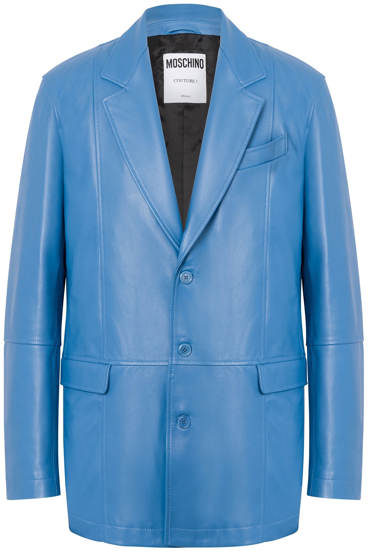 SOFT NAPPA LEATHER JACKET BLUE 1