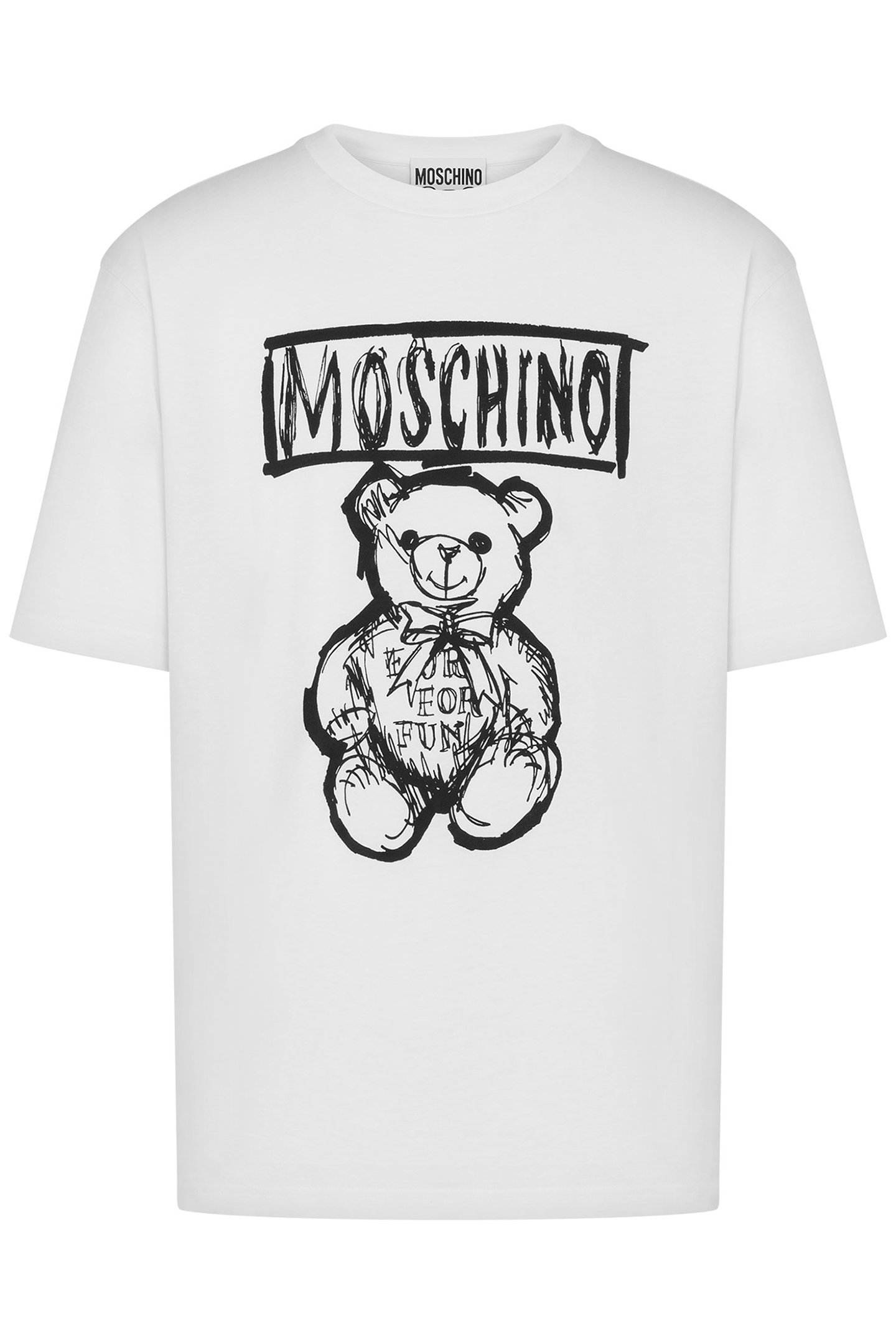T-SHIRT MOSCHINO TEDDY BEAR WHITE 3