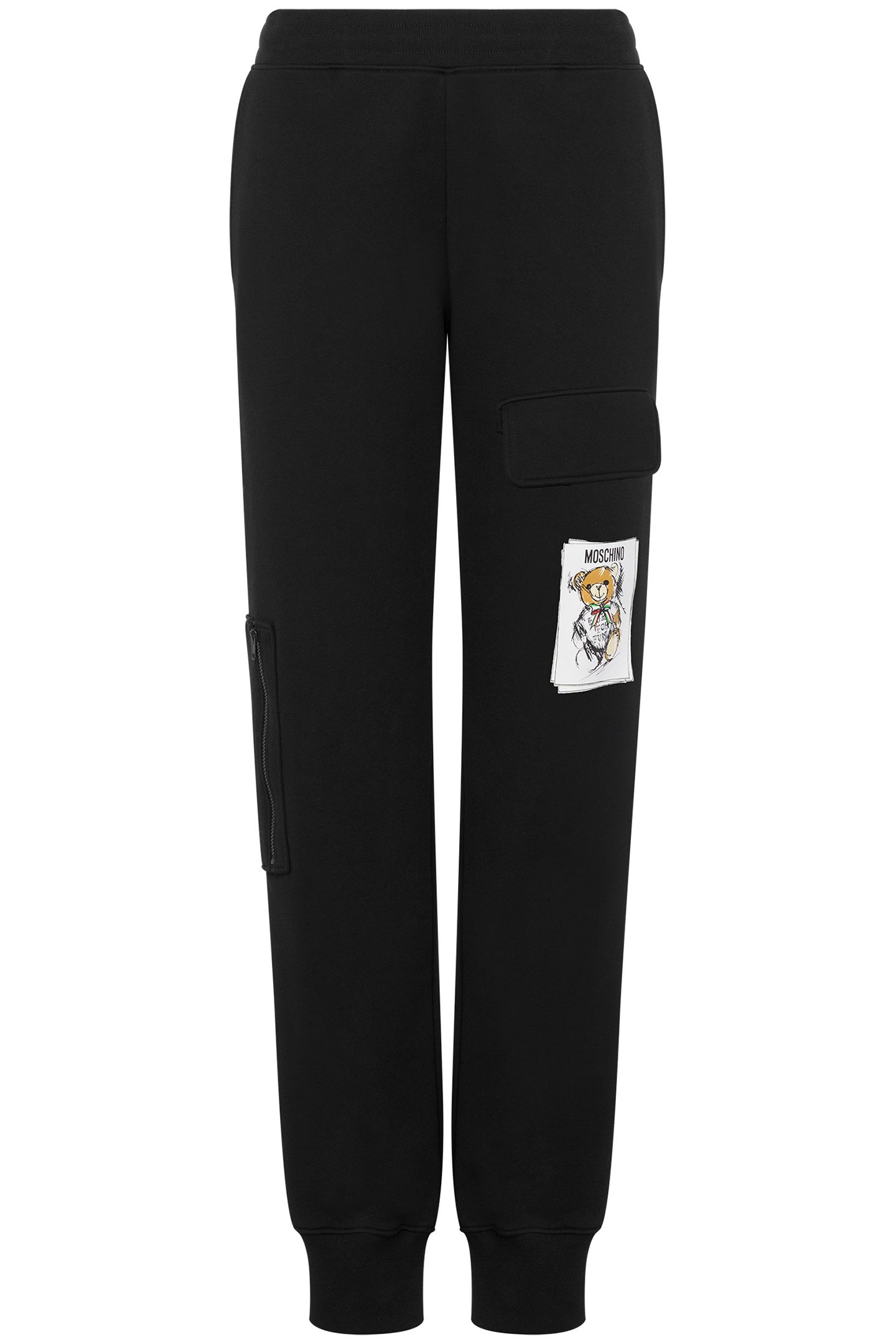 JOGGING PANTS WITH TEDDY BLACK 3