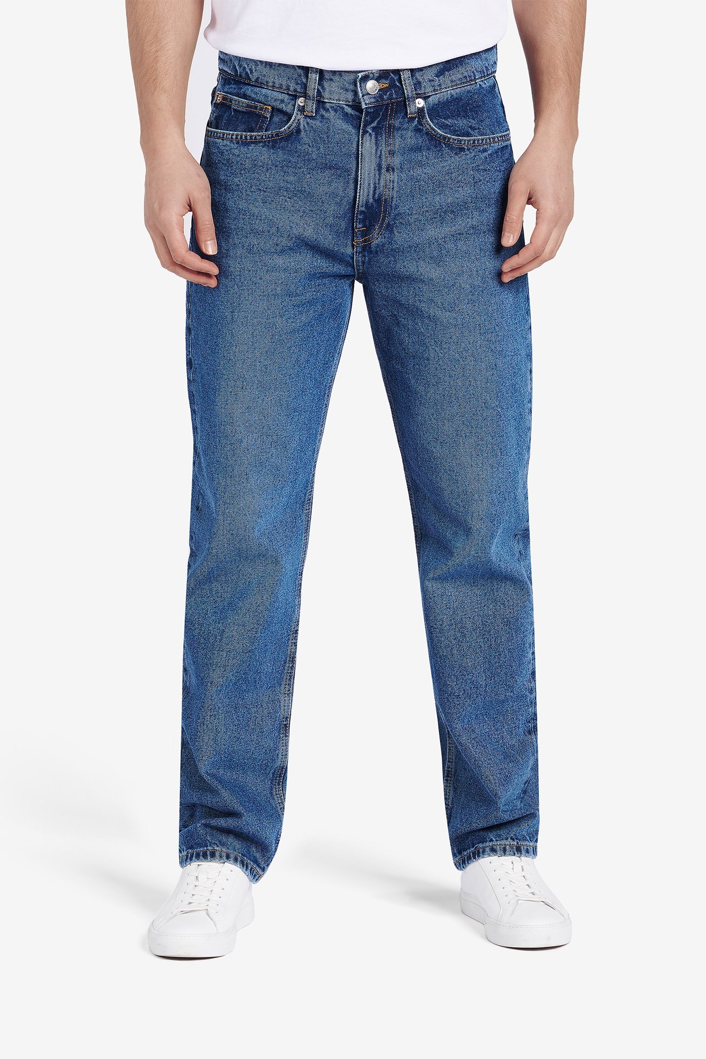 CARLIN DENIM COTTON MID BLUE 1