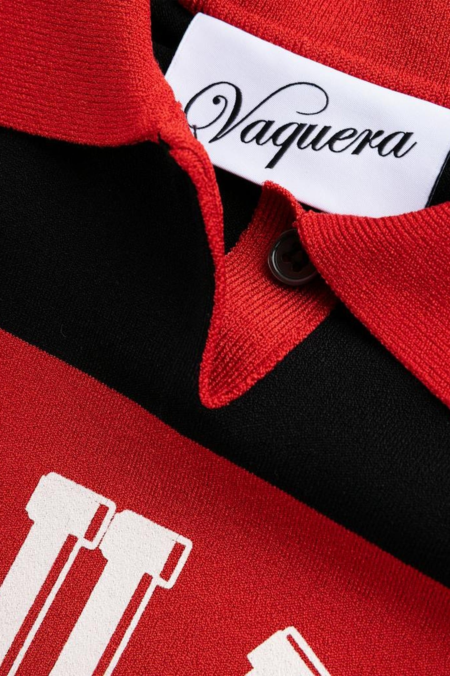 VAQUERA – WOMEN STRIPED POLO BLACK 4