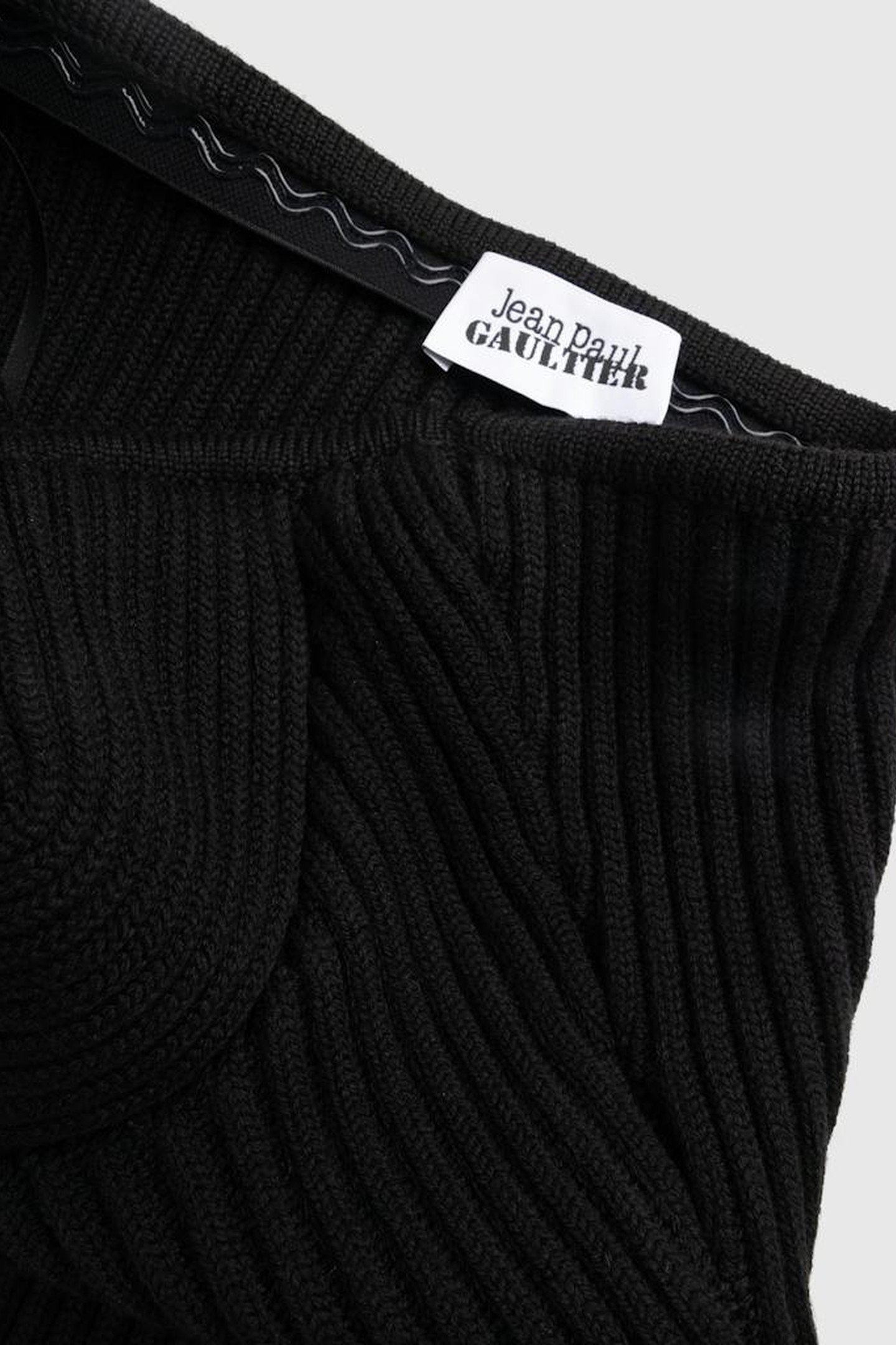 JEAN PAUL GAULTIER – RIBBED WOOL CORSET BLACK 5
