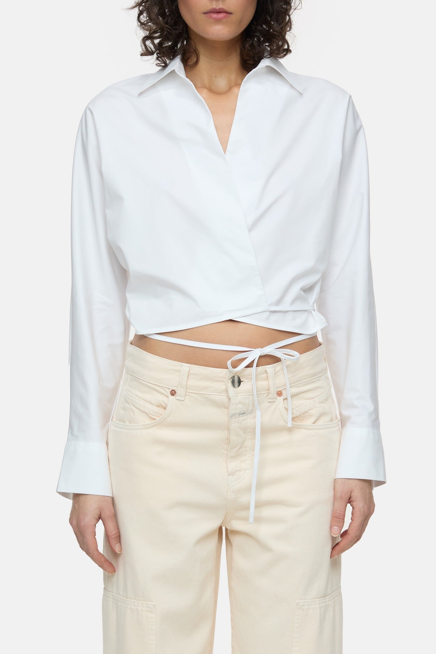 WRAP SHIRT & BLOUSES WHITE 1