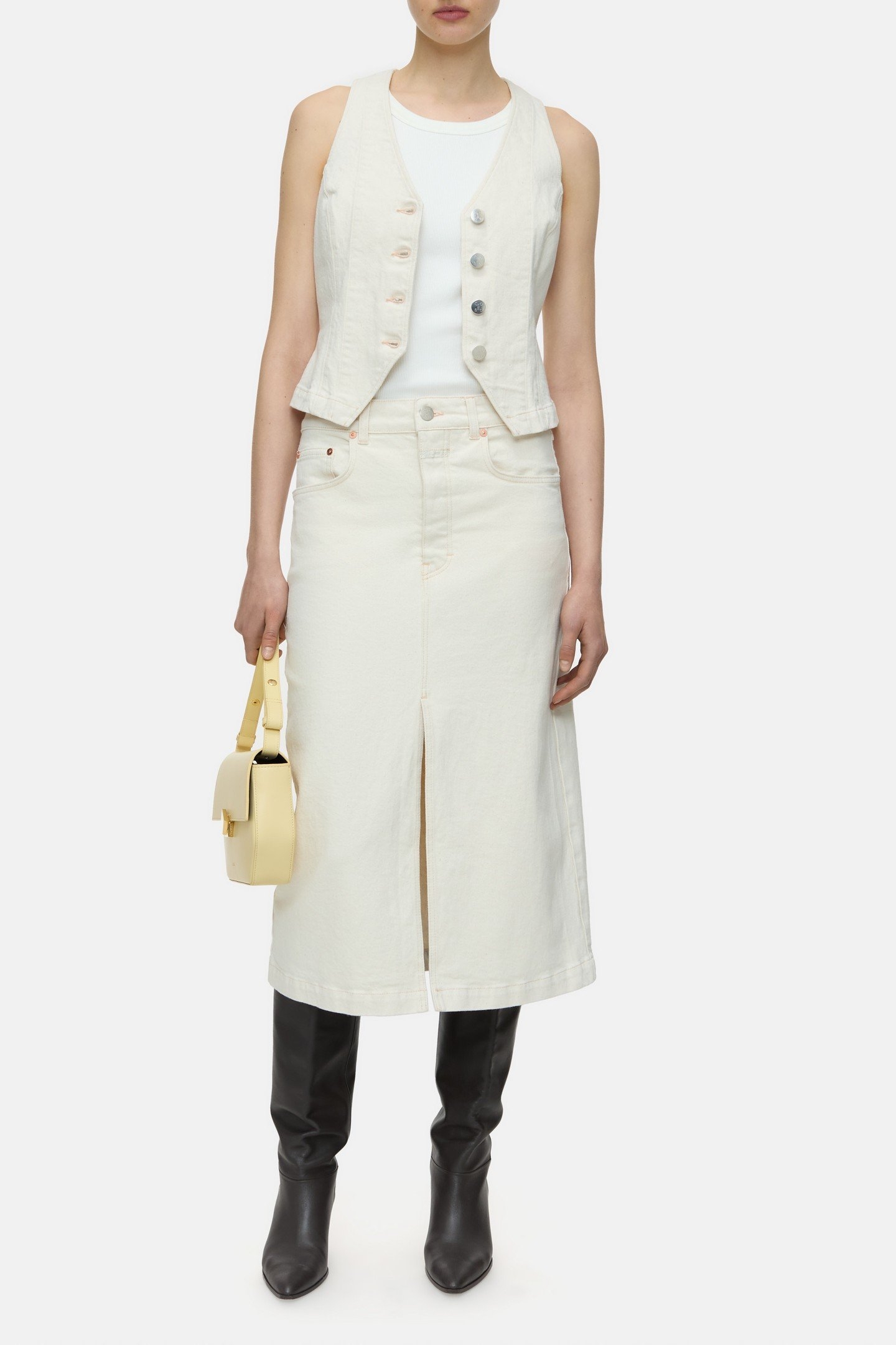 LOW WAIST SKIRT IVORY 6