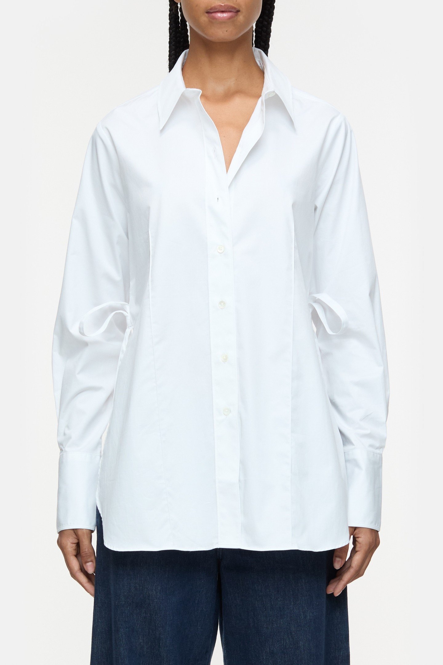 ELONGATED SHIRT & BLOUSES WHITE 1