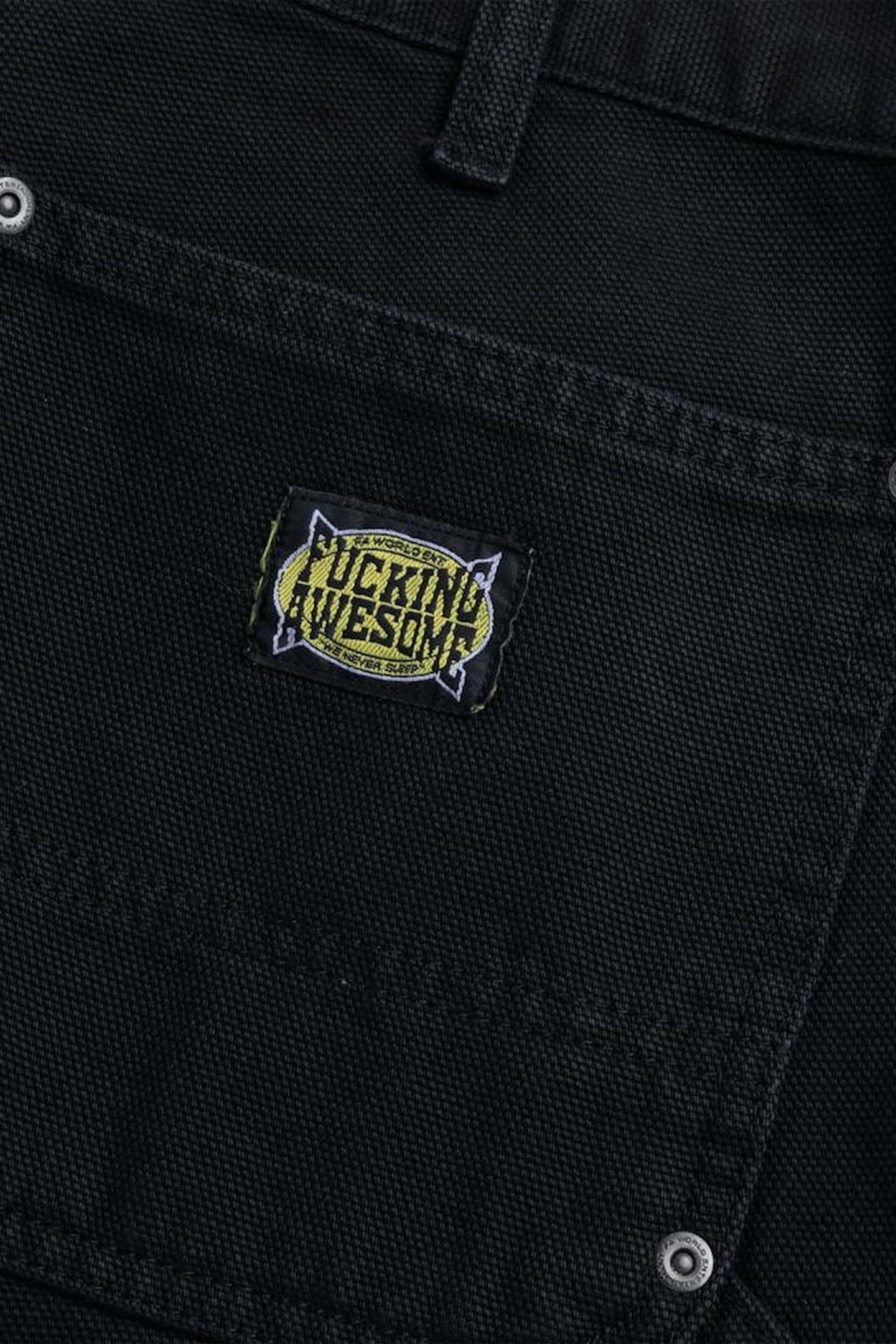 FUCKING AWESOME – DOUBLE KNEE PANT BLACK 3