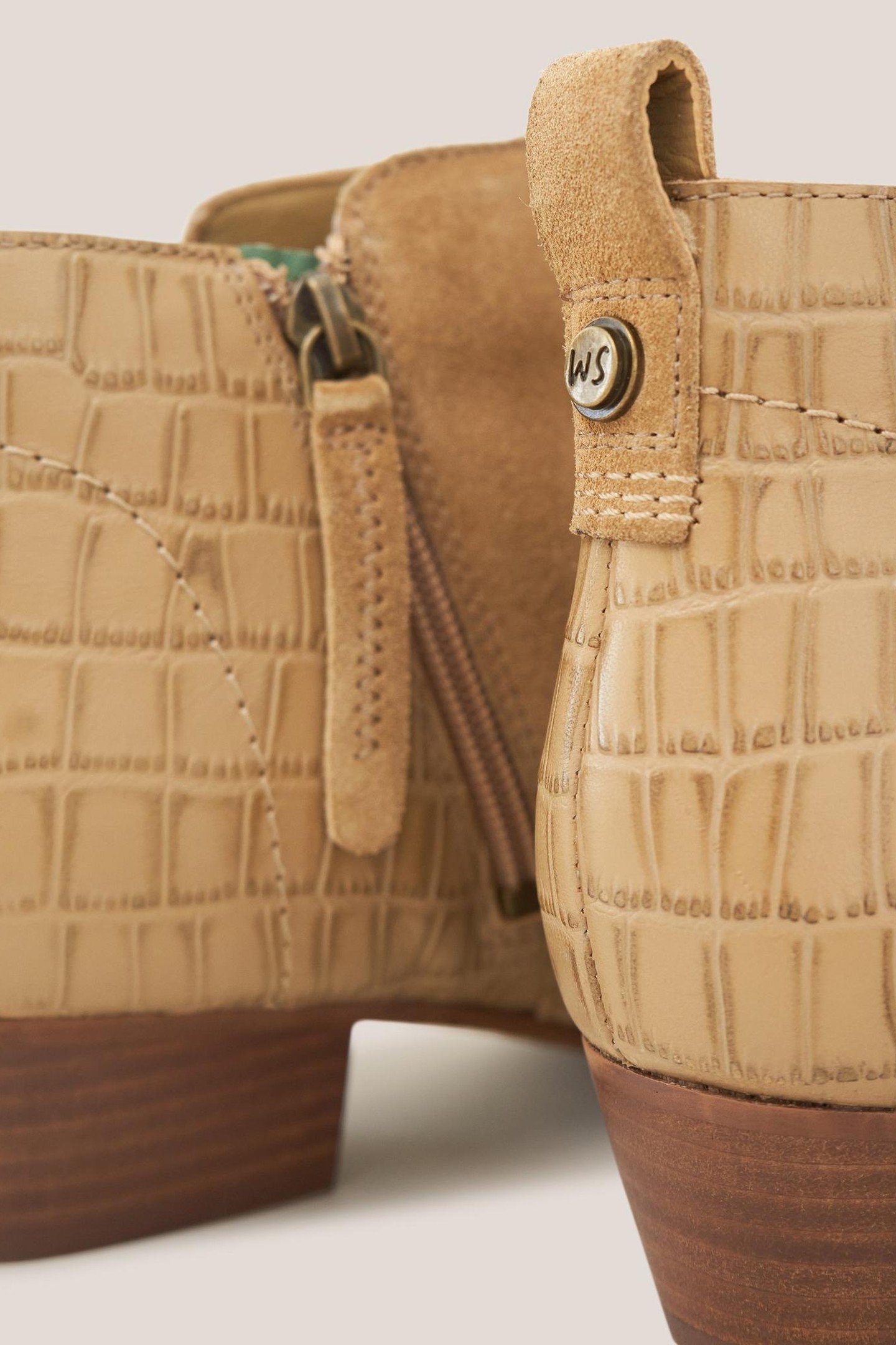 WILLOW LEATHER ANKLE BOOT NATURAL PRINT 4