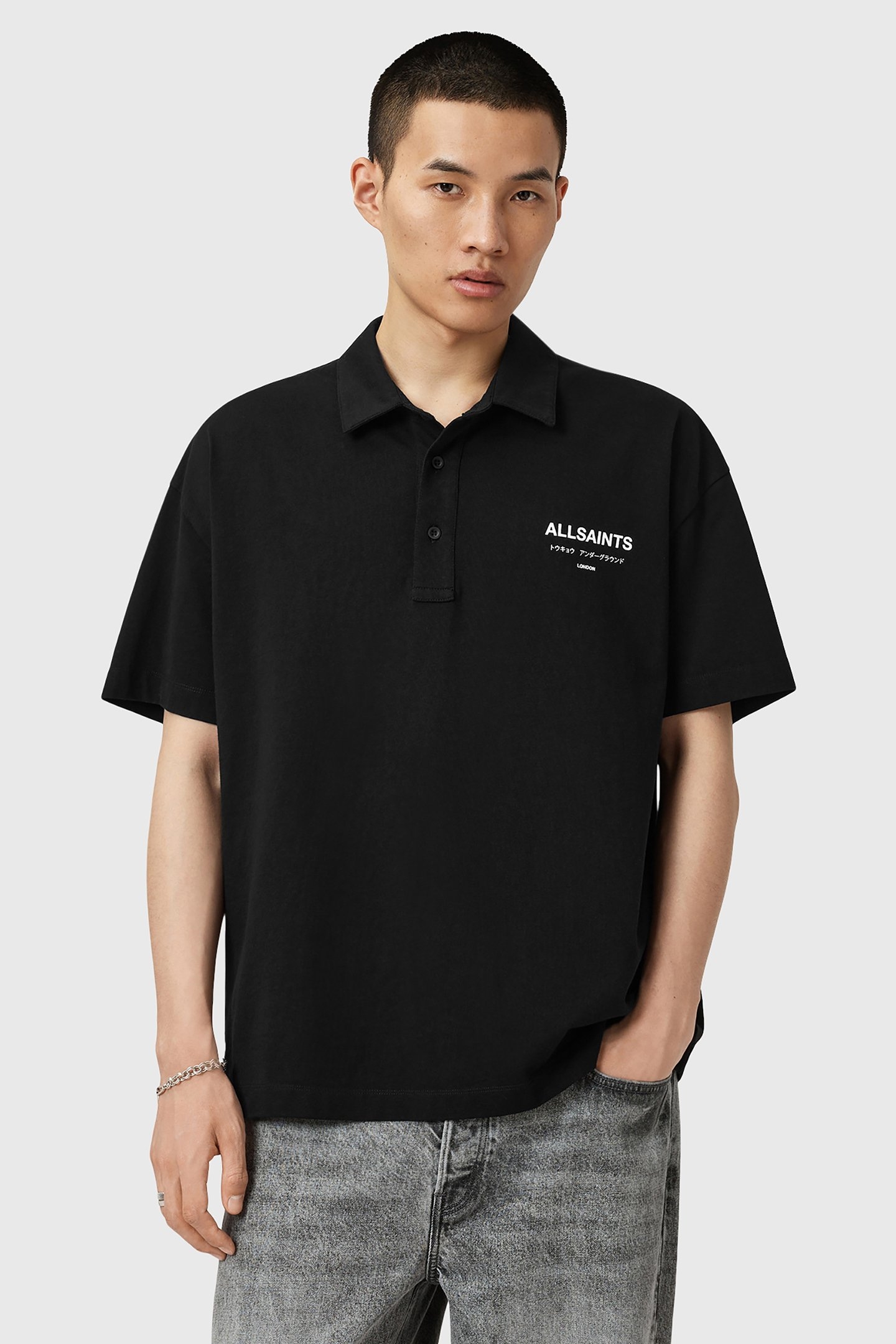 UNDERGROUND SS POLO JET BLACK 1