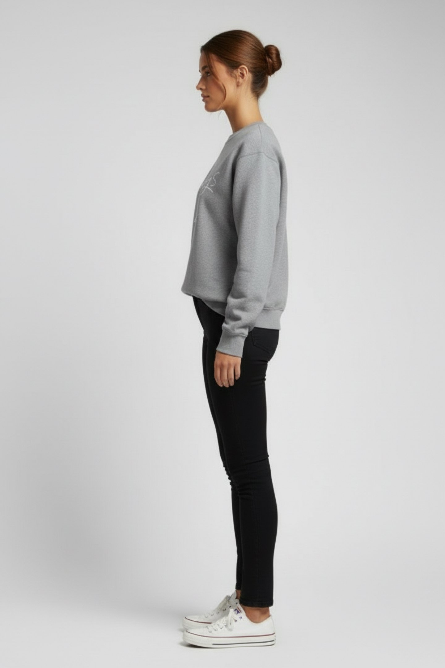 ALWAYS LATE SWEATER GREY MELANGE 2