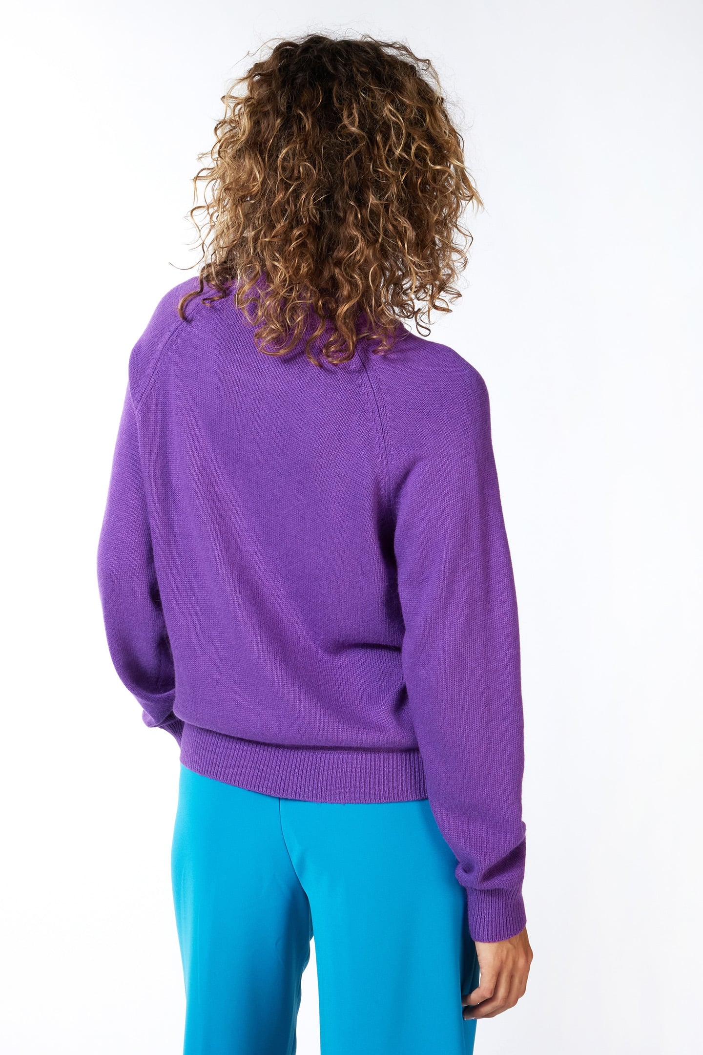 SWEATER “MAGIC” INTARSIA DEEP LAVENDER 4