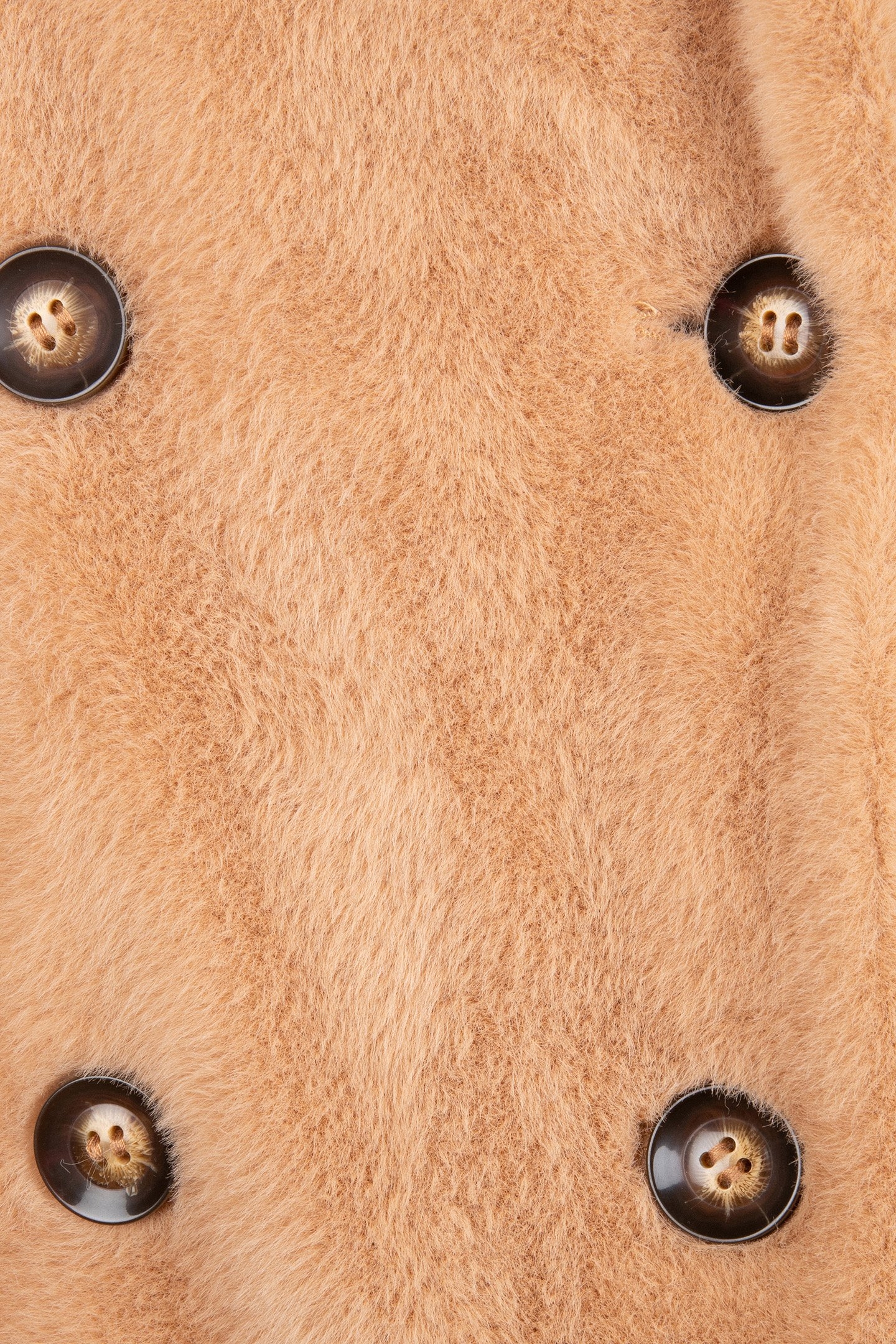 COAT SHAWL COLLAR FAKE FUR CAMEL 6