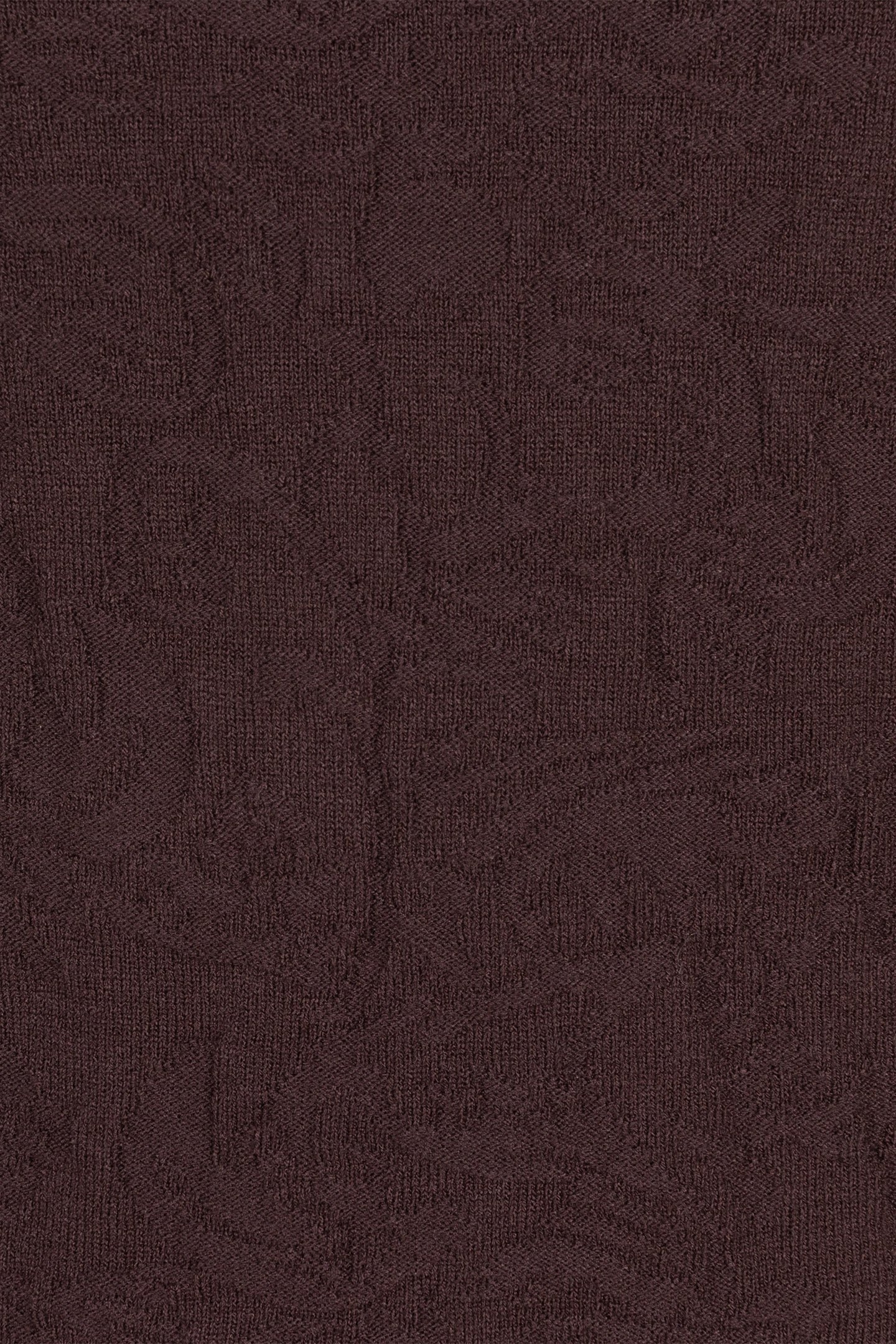 SWEATER SOLID JACQUARD CHOCOLATE 7