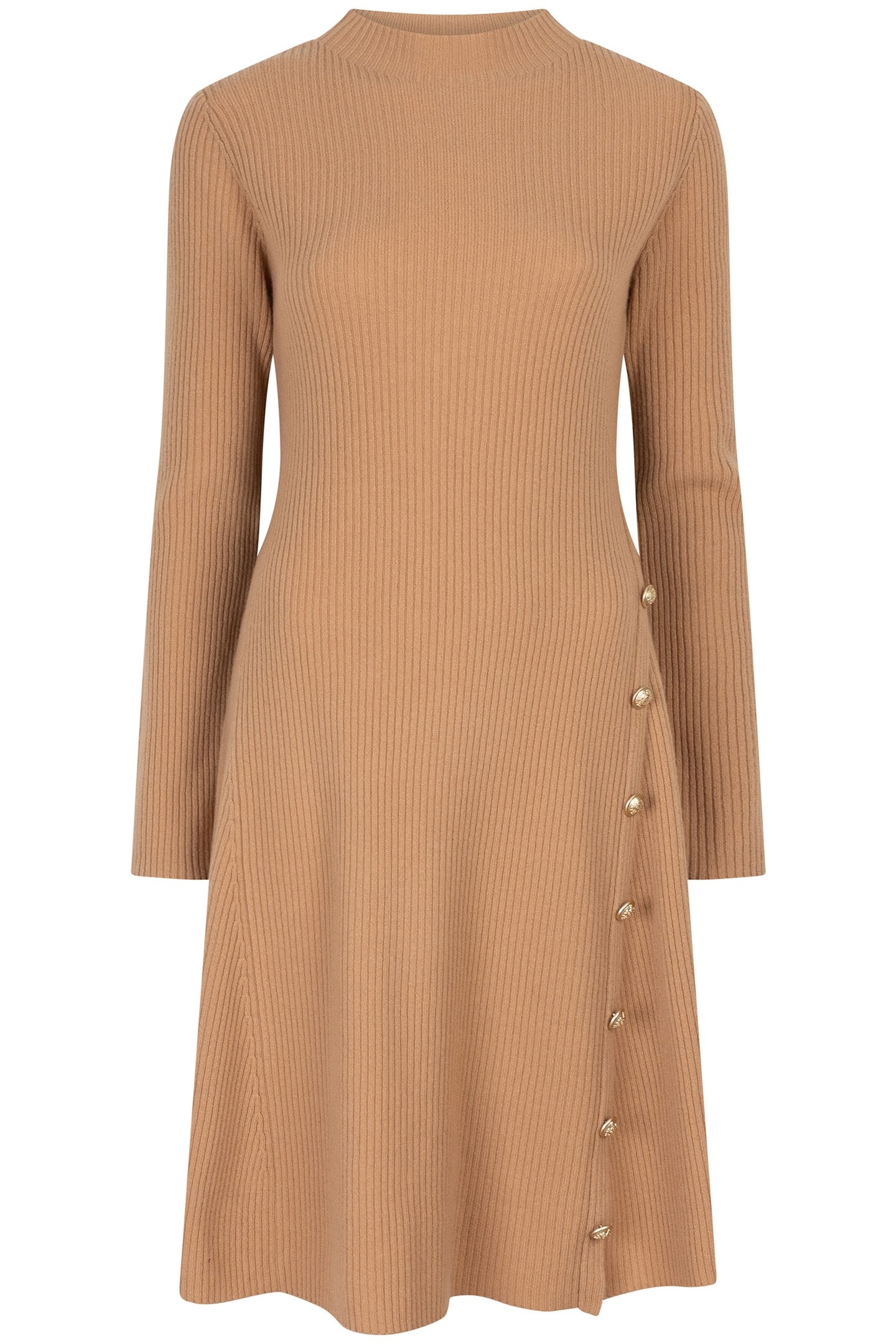 DRESS RIB BUTTONS BRANDY 4