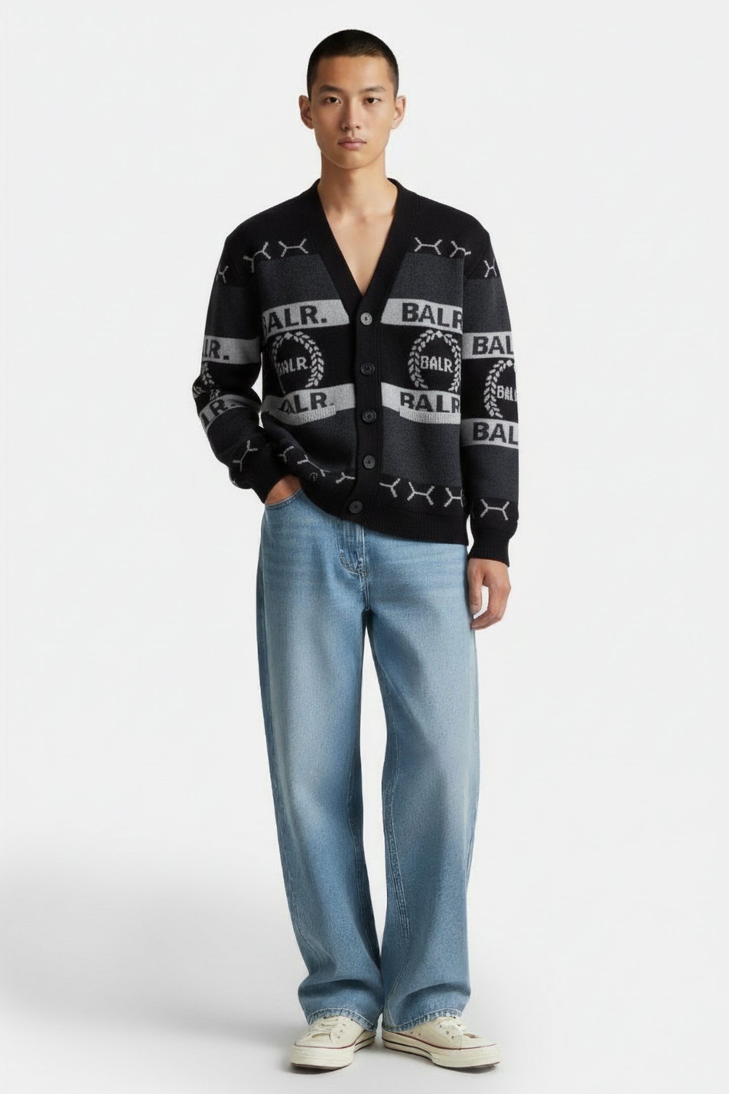 SCOTT REGULAR JACQUARD CARDIGAN KNIT 1