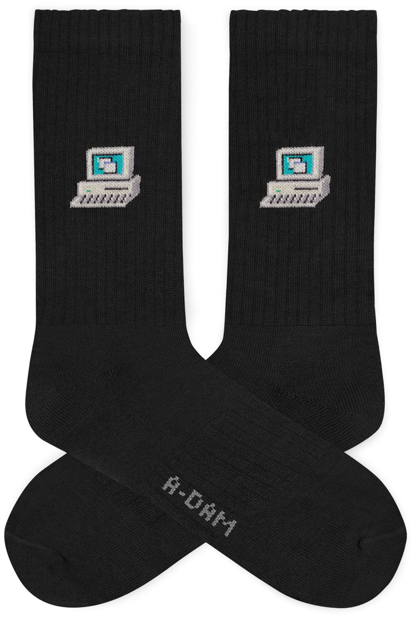 UNISEX A-DAM 3-PACK CREW SOCKS MULTICOLOR 3